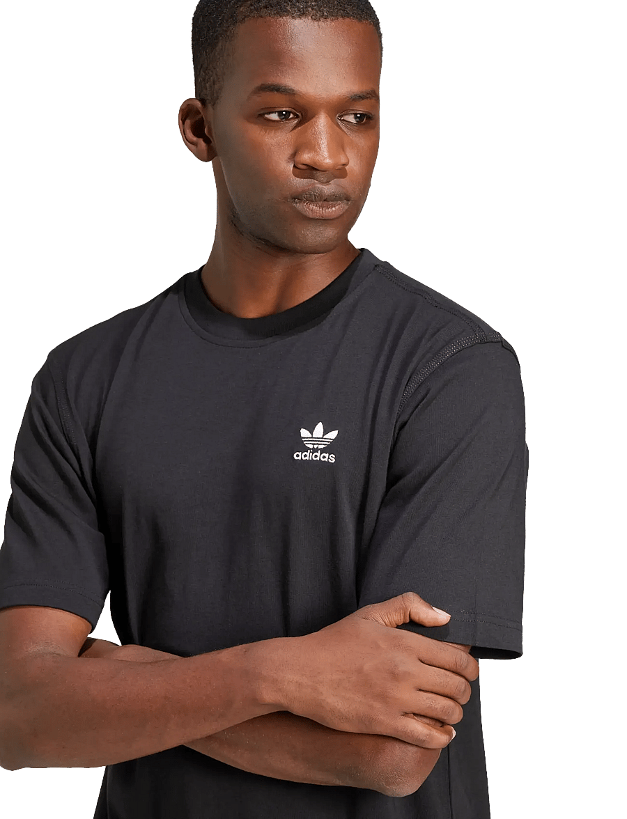 adidas Originals - TREFOIL ESS TEE - koszulki i t-shirty - black - 3