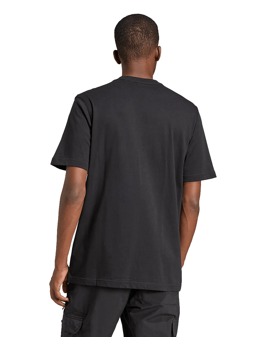 adidas Originals - TREFOIL ESS TEE - koszulki i t-shirty - black - 5