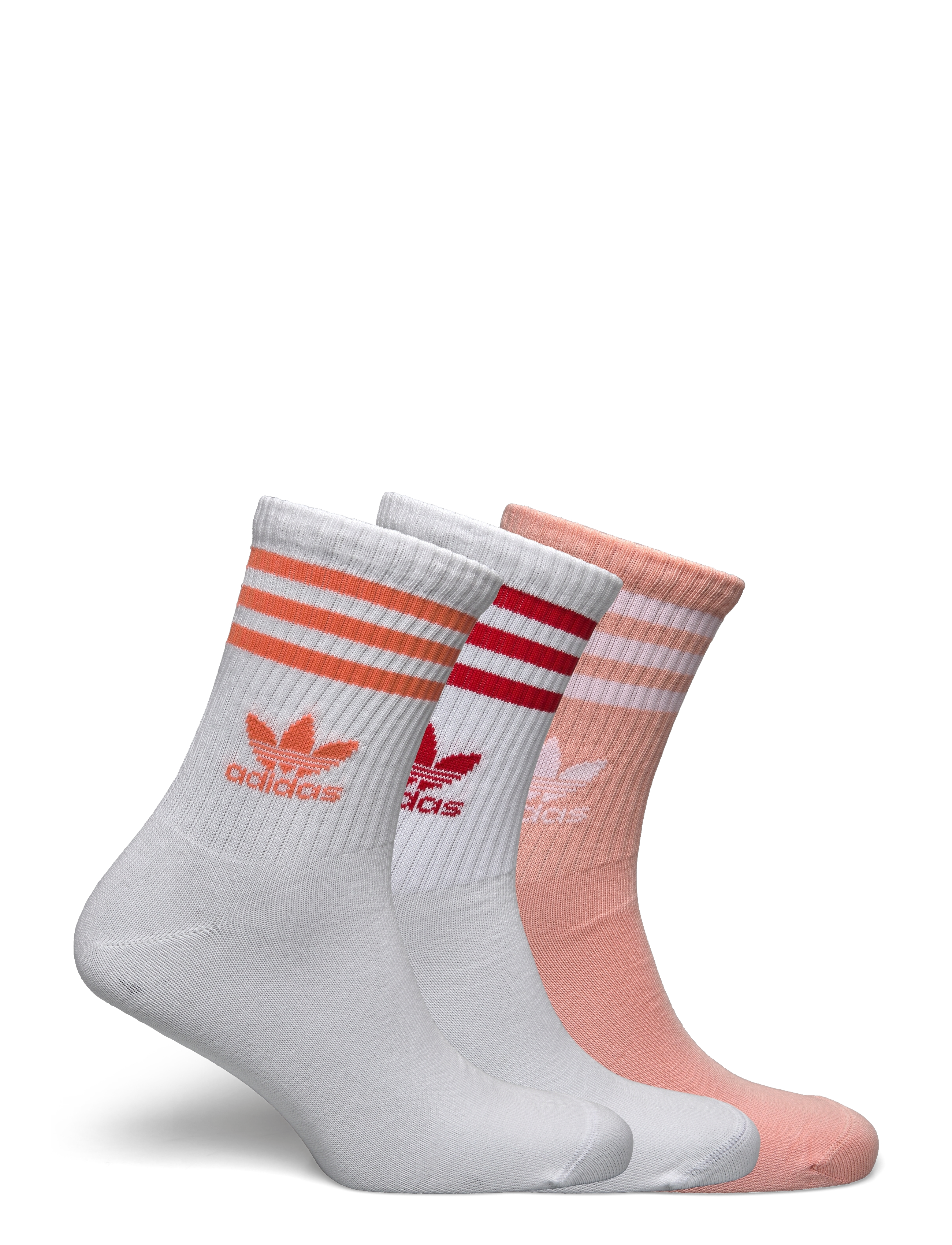 adidas Originals - CREW SOCK  3STR - lowest prices - white/glopnk/white - 1