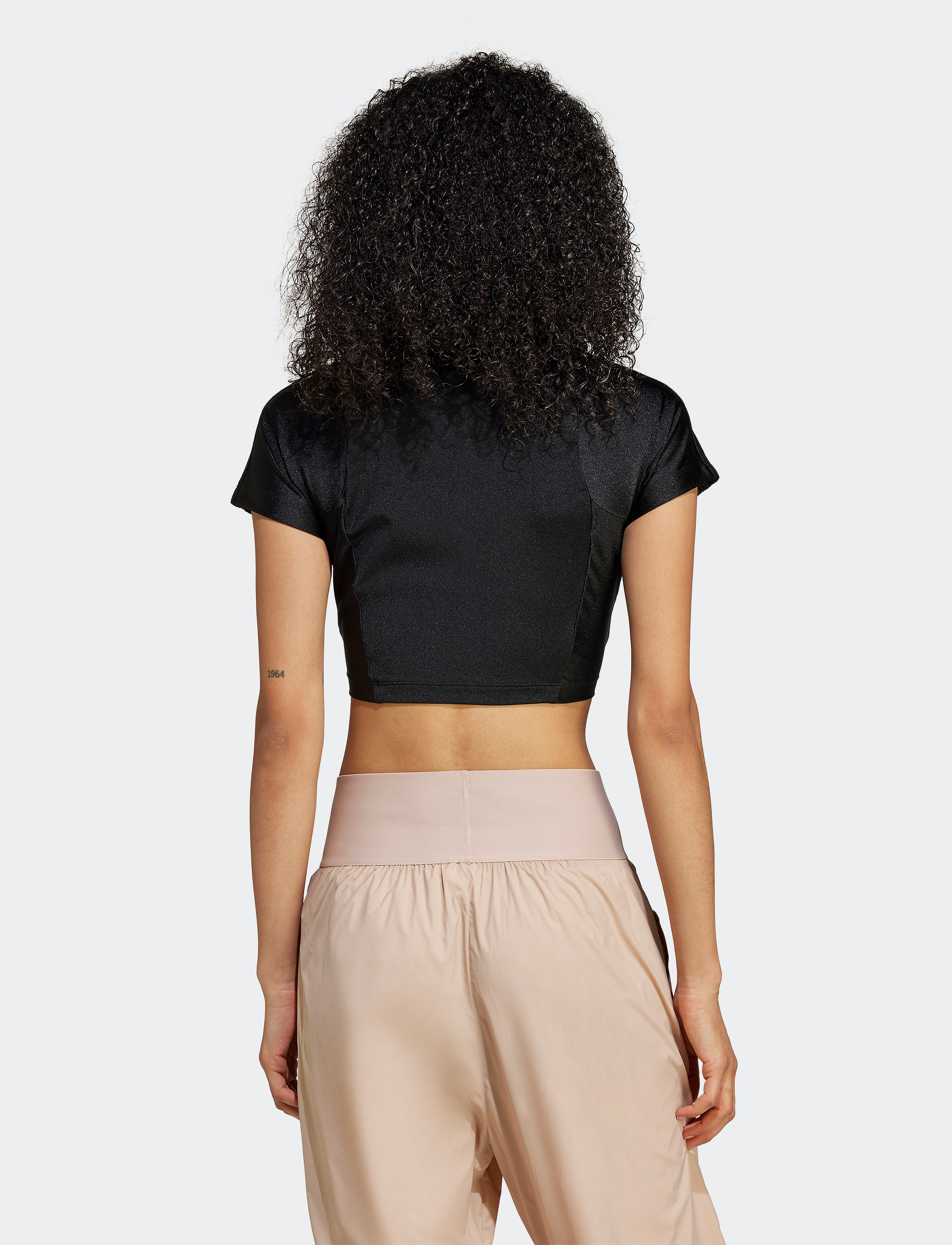 adidas Originals - ZIP CROPTOP - t-paidat - black - 3