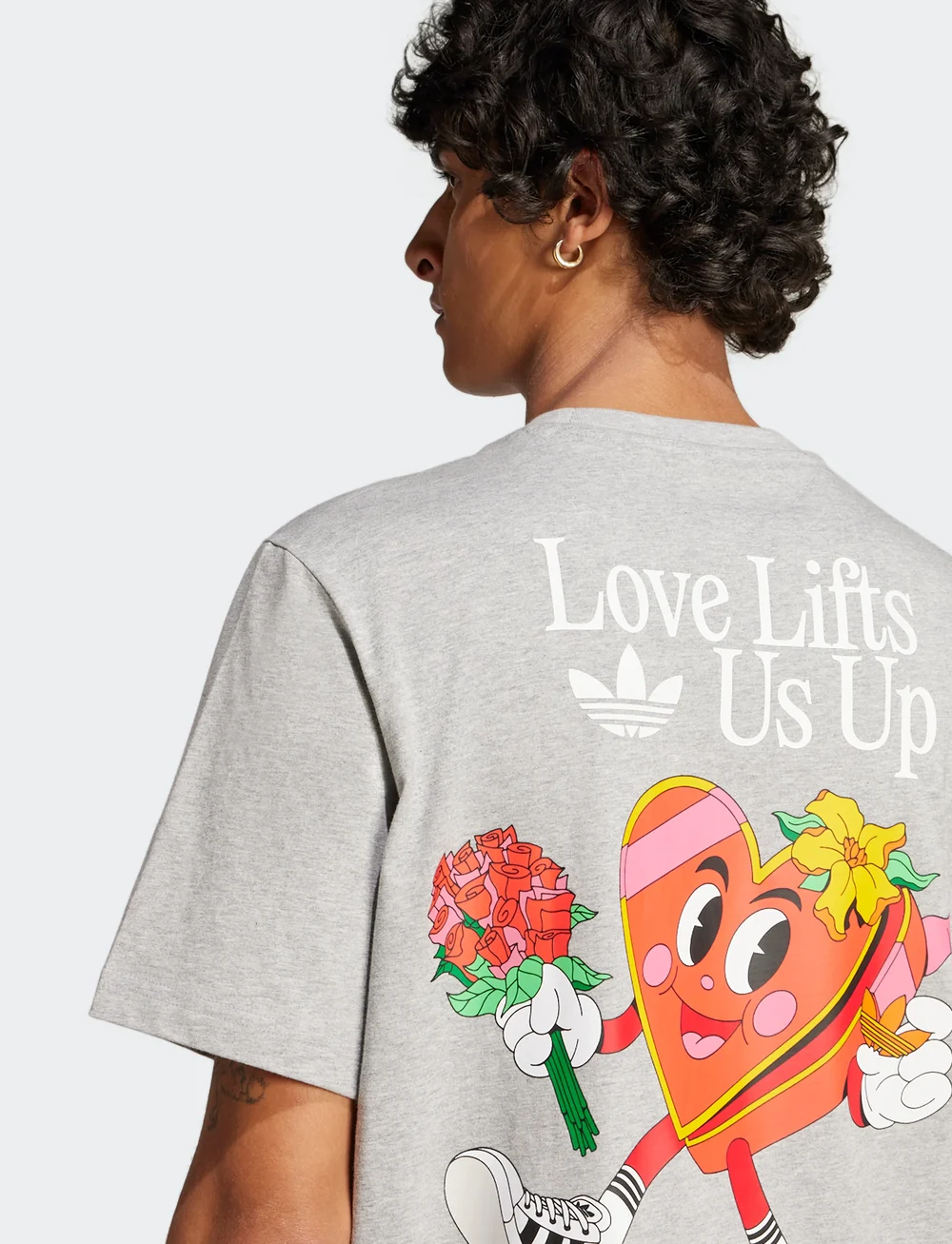 adidas Originals - TEE - tops & t-shirts - mgreyh - 2