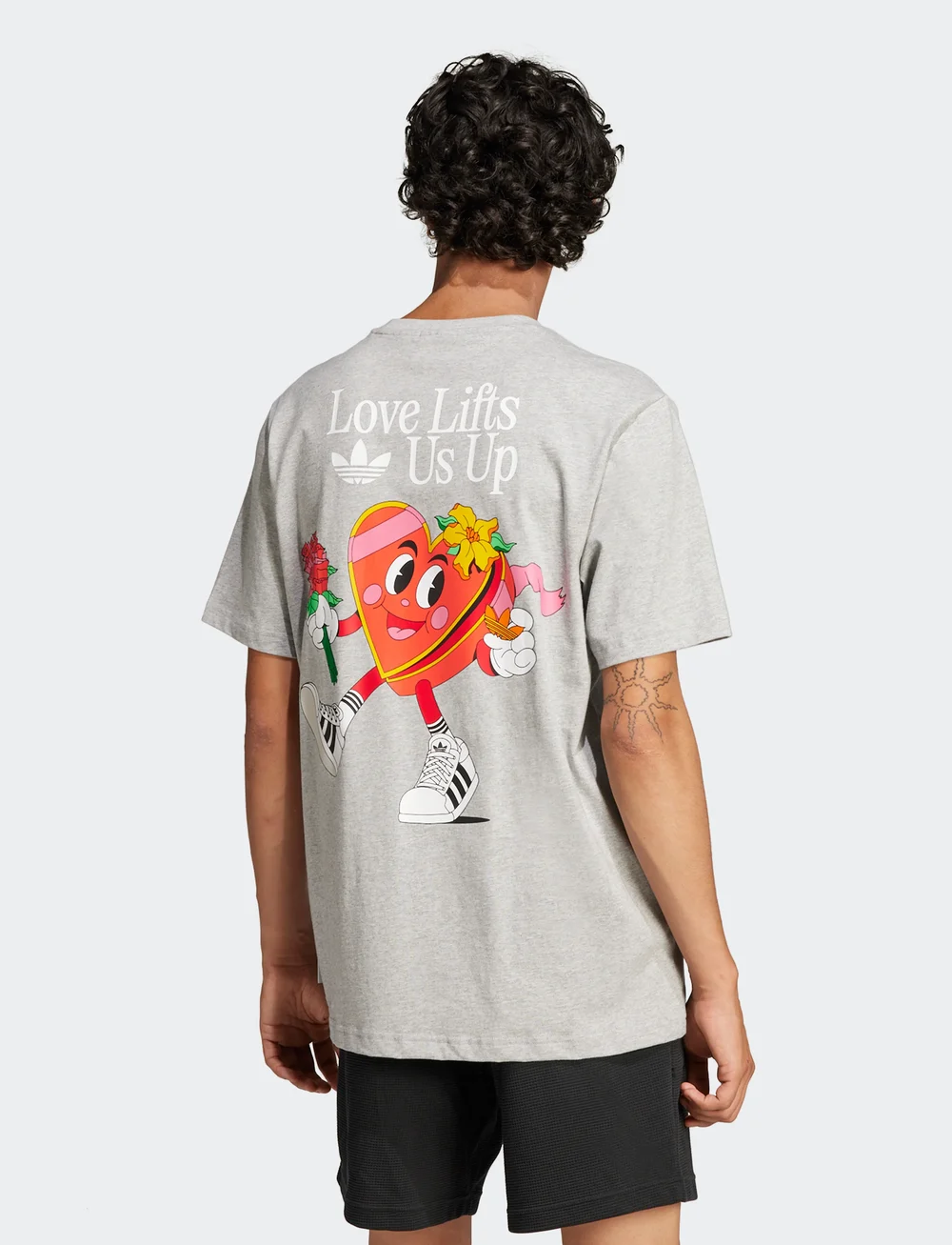 adidas Originals - TEE - tops & t-shirts - mgreyh - 3