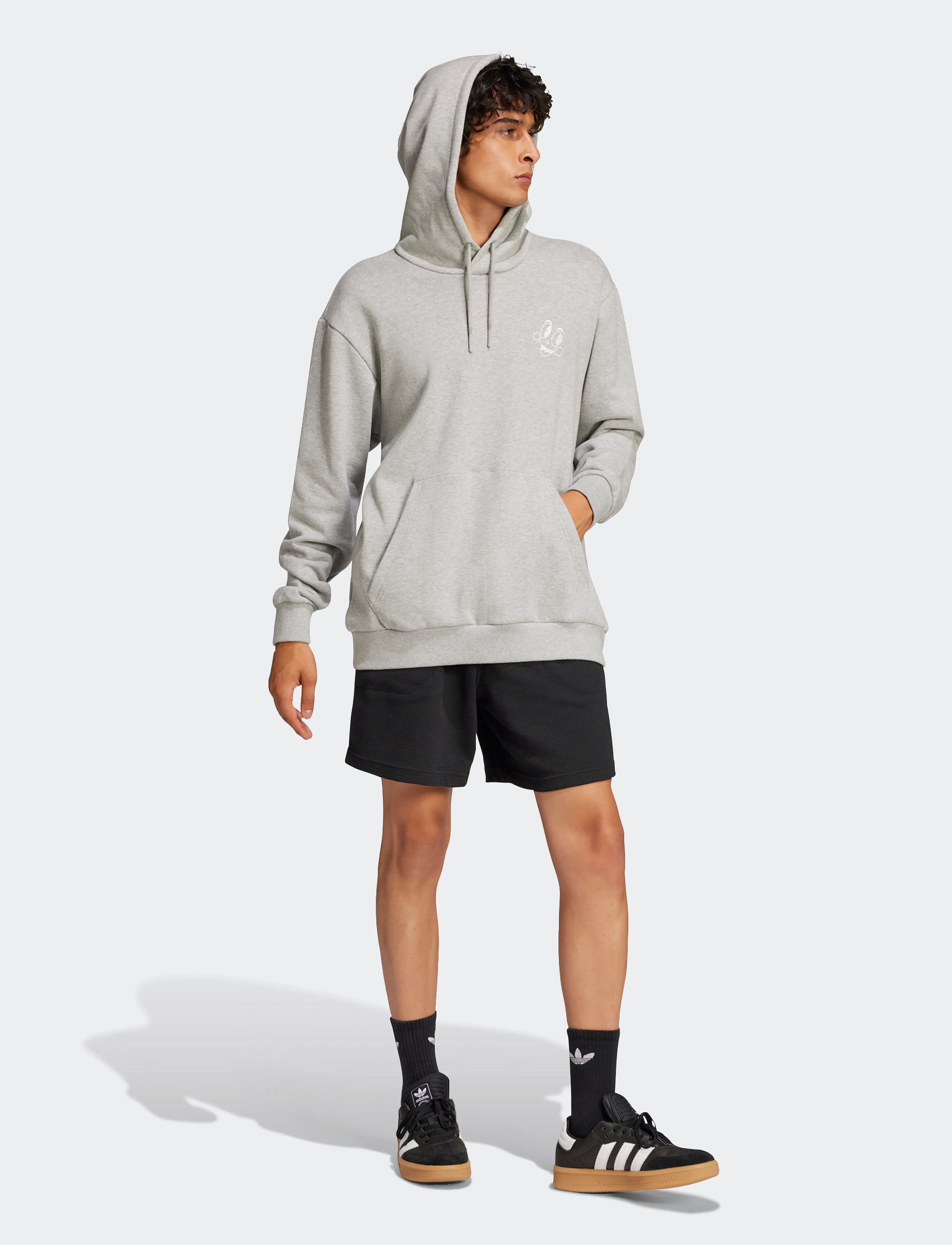 adidas Originals HOODIE - Kapuzenpullover - MGREYH / grey