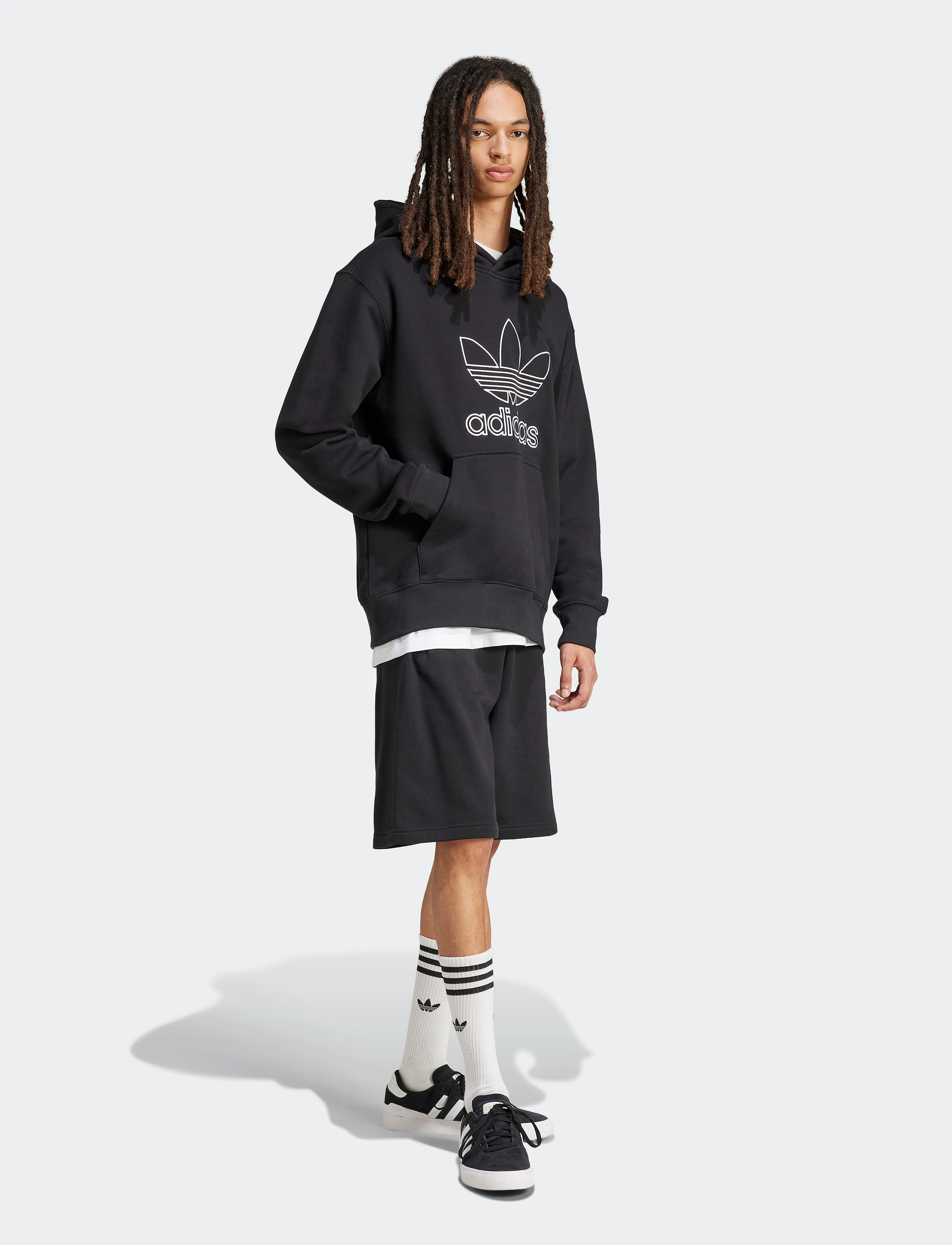 adidas Originals - OUTL TREF HDY - tops - black - 3