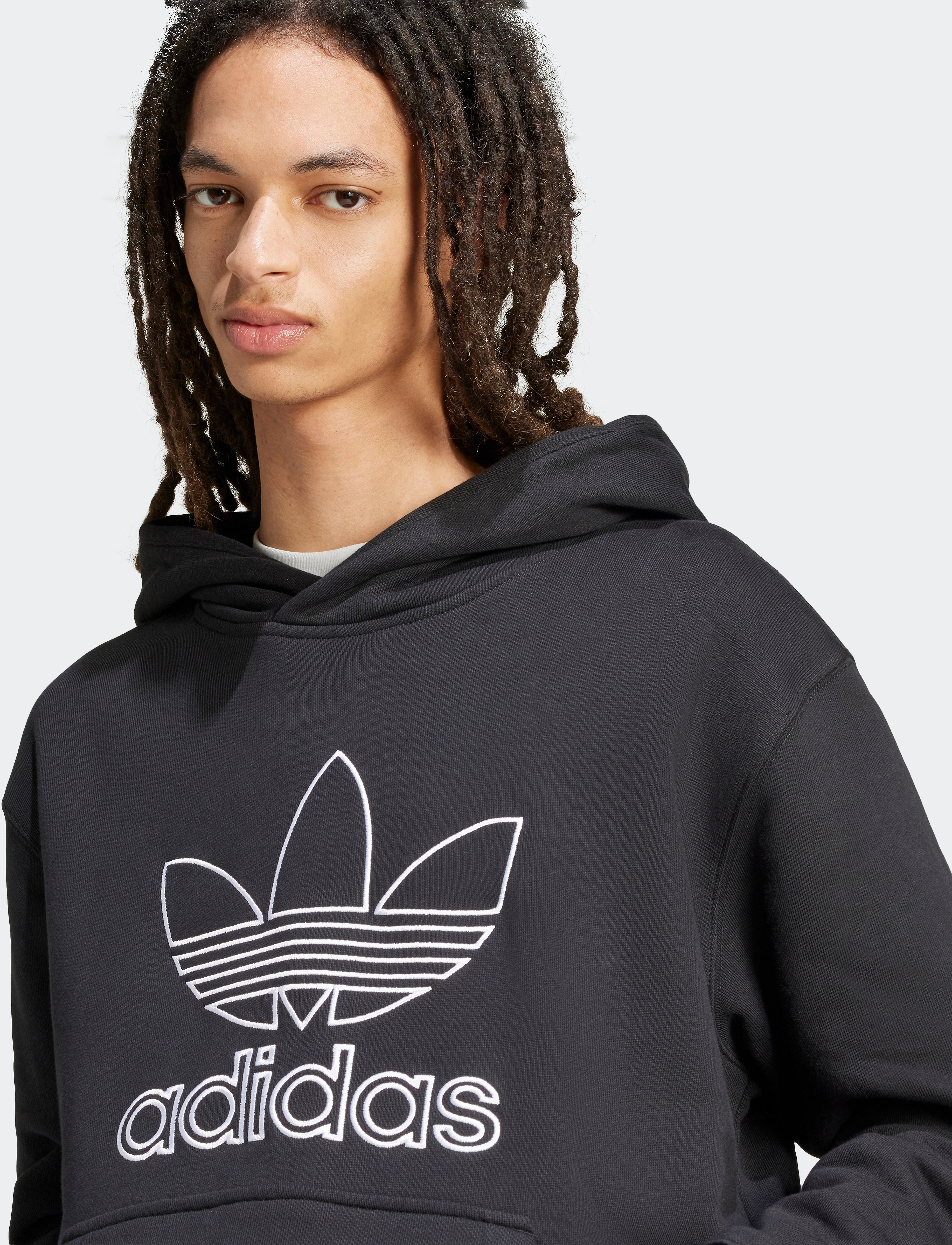adidas Originals - OUTL TREF HDY - tops - black - 4