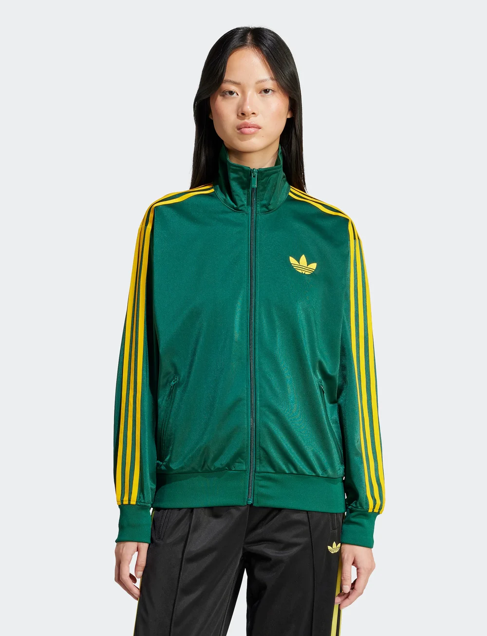 adidas Originals - FIREBIRD TT - dressipluusid - cgreen/creyel - 0