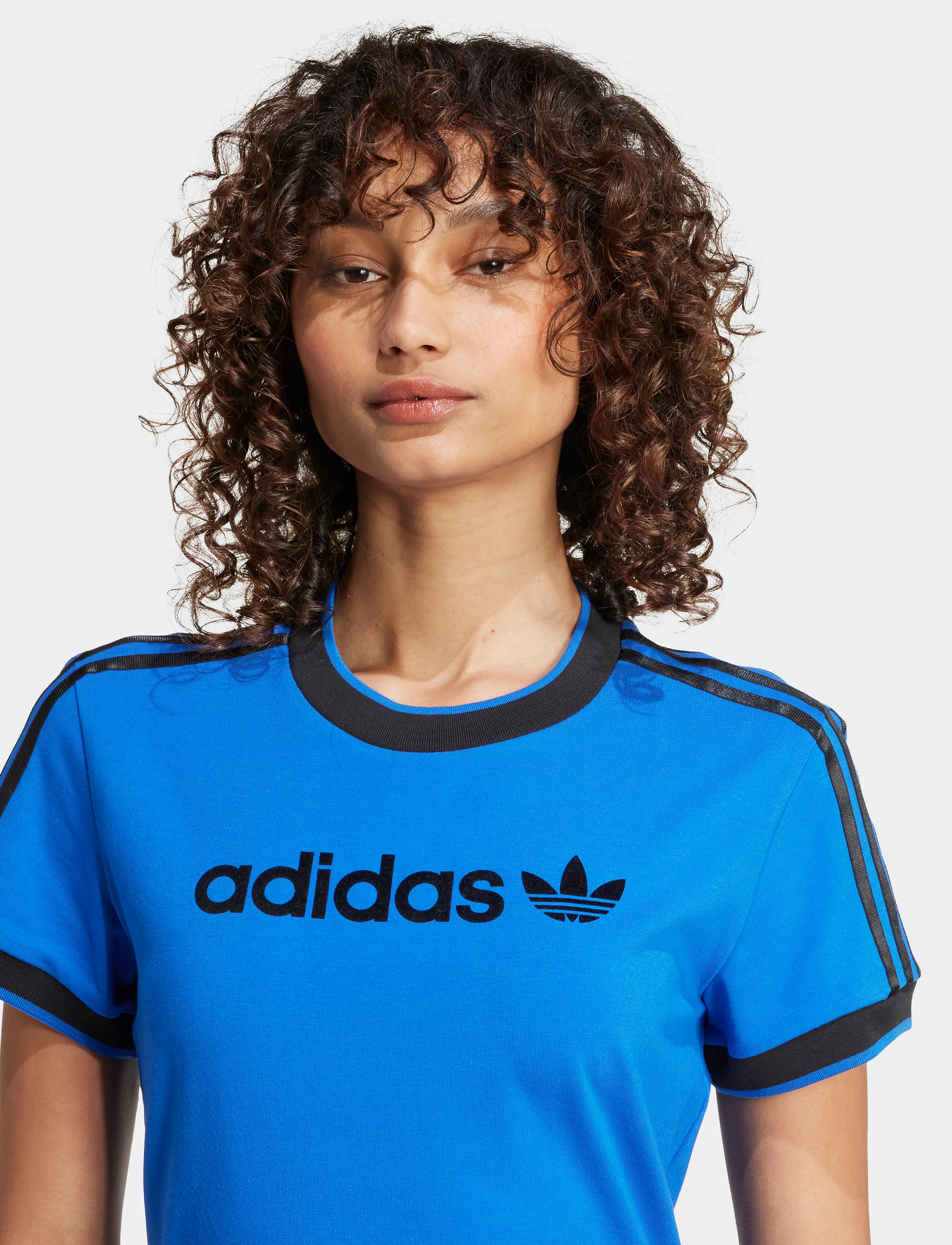 adidas Originals - LINEAR CALI TEE - t-shirts - blue - 2
