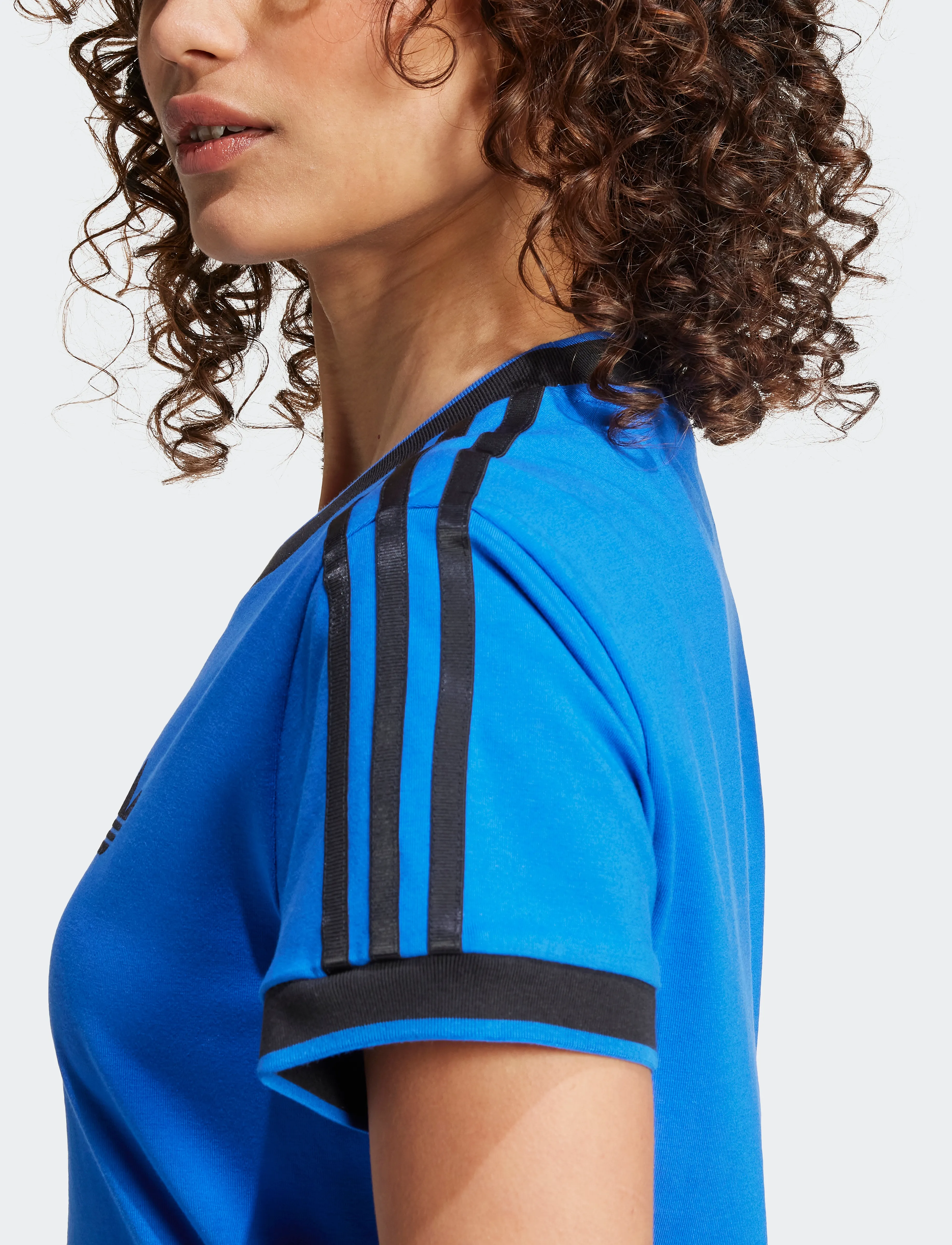 adidas Originals - LINEAR CALI TEE - t-shirts - blue - 5