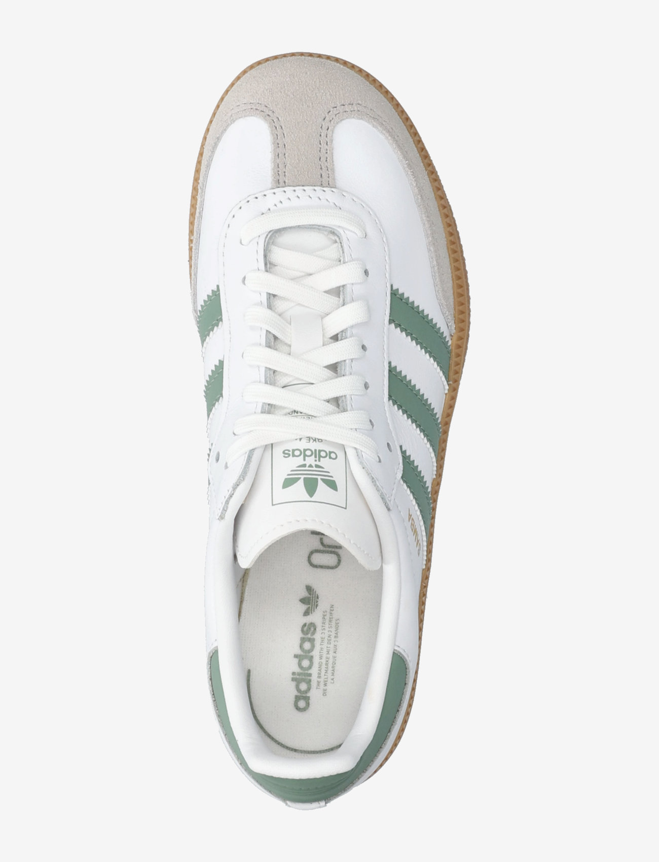 adidas Originals - SAMBA OG C - lave sneakers - ftwwht/silgrn/gum3 - 3