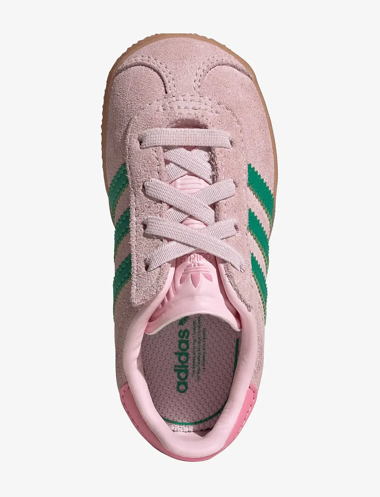 adidas Originals - GAZELLE CF EL I - lave sneakers - clpink/cougrn/blipnk - 5