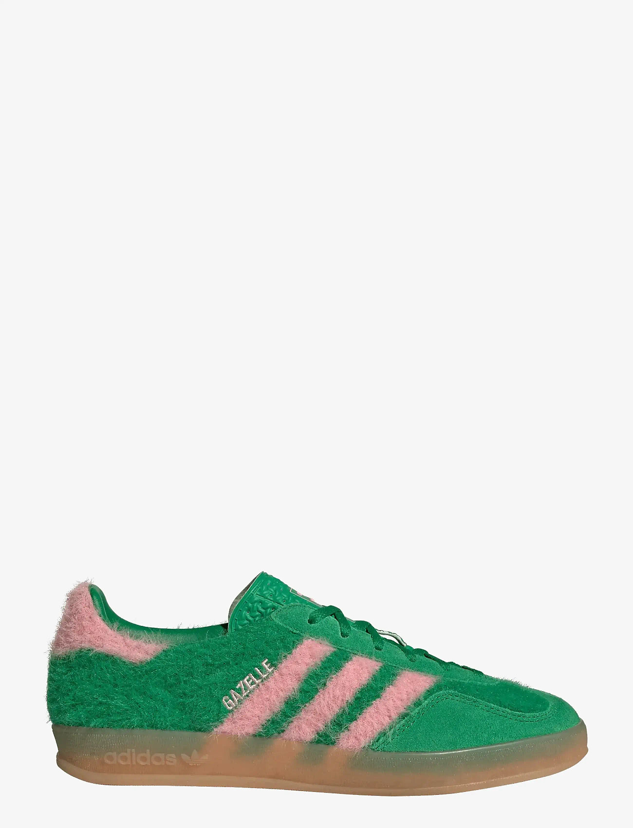 adidas Originals - GAZELLE INDOOR W - low top sneakers - green/glopnk/gum3 - 1