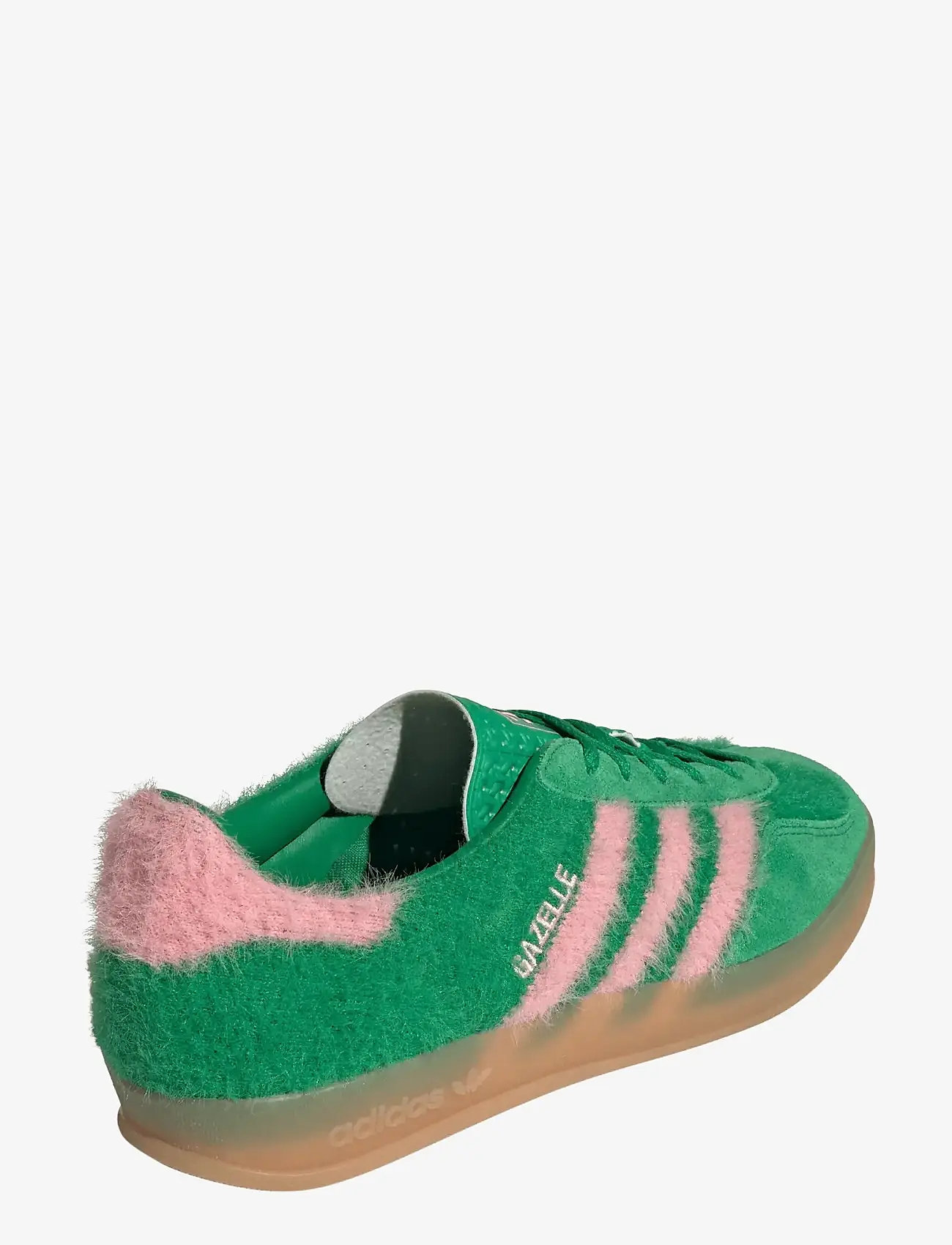 adidas Originals - GAZELLE INDOOR W - low top sneakers - green/glopnk/gum3 - 3