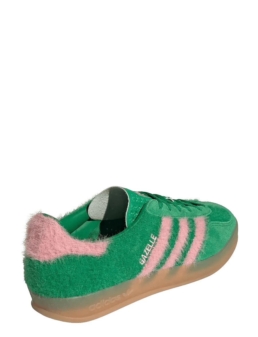 adidas Originals - GAZELLE INDOOR W - lave sneakers - green/glopnk/gum3 - 3