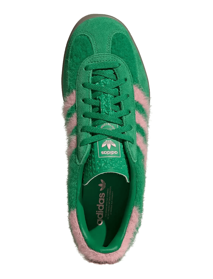 adidas Originals - GAZELLE INDOOR W - lave sneakers - green/glopnk/gum3 - 4