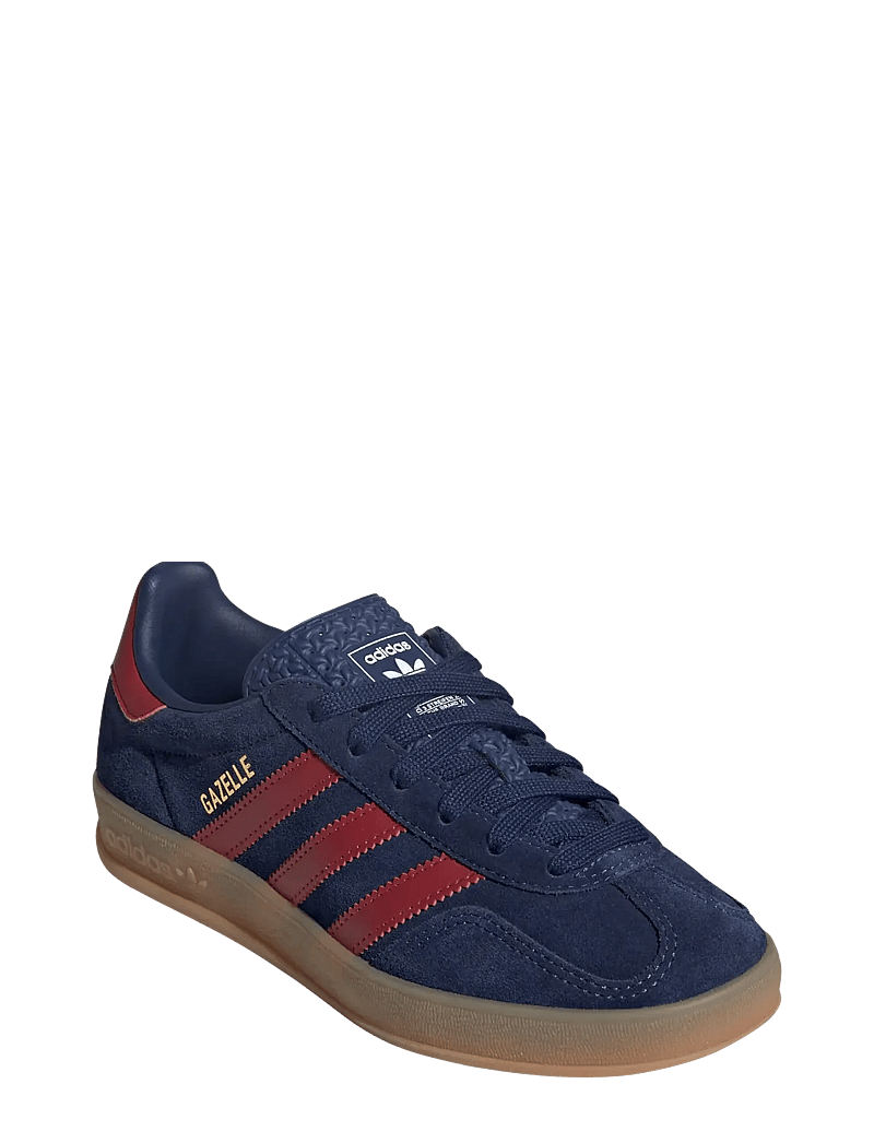 adidas Originals - GAZELLE INDOOR J - matalavartiset tennarit - dkblue/tmvire/ftwwht - 0