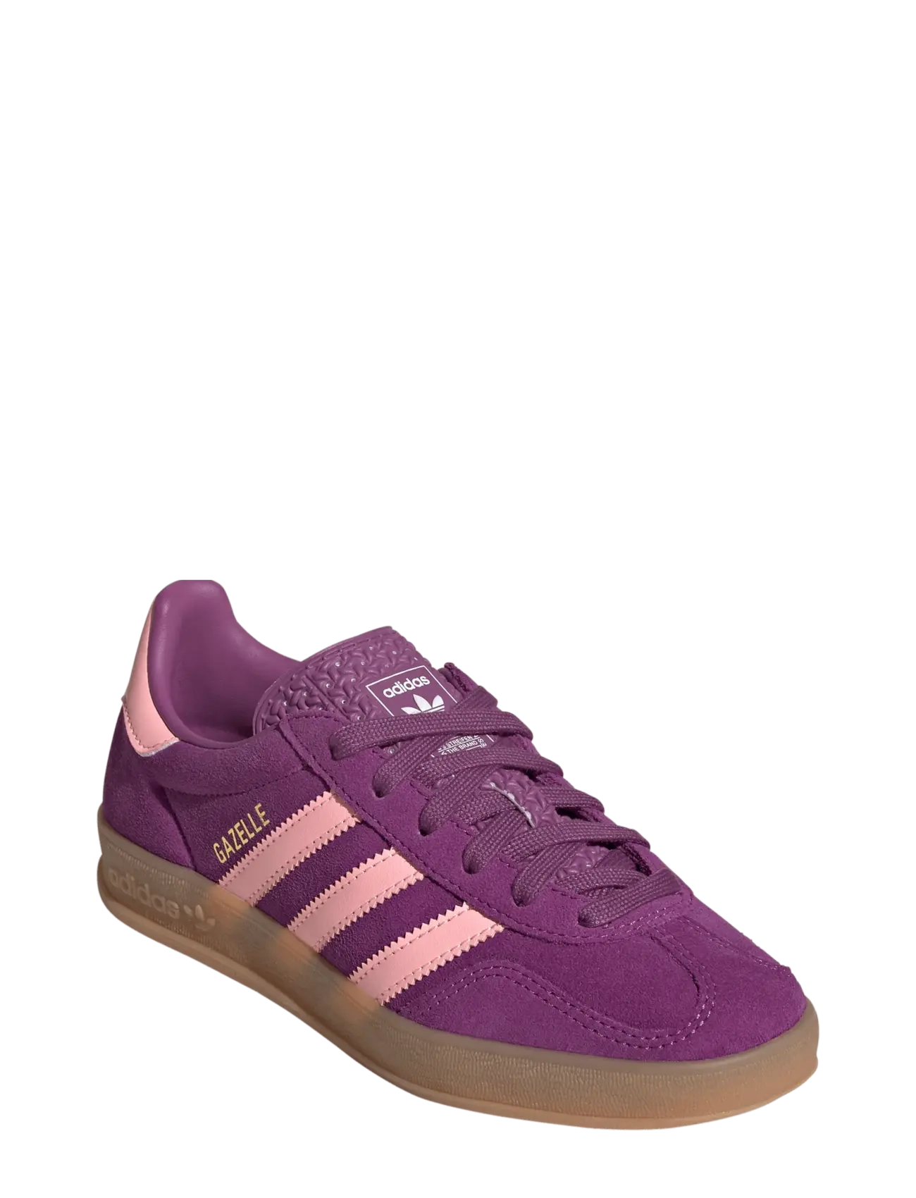 adidas Originals GAZELLE INDOOR J - Sneakers - RICMAU/GLOPNK/FTWWHT / purple
