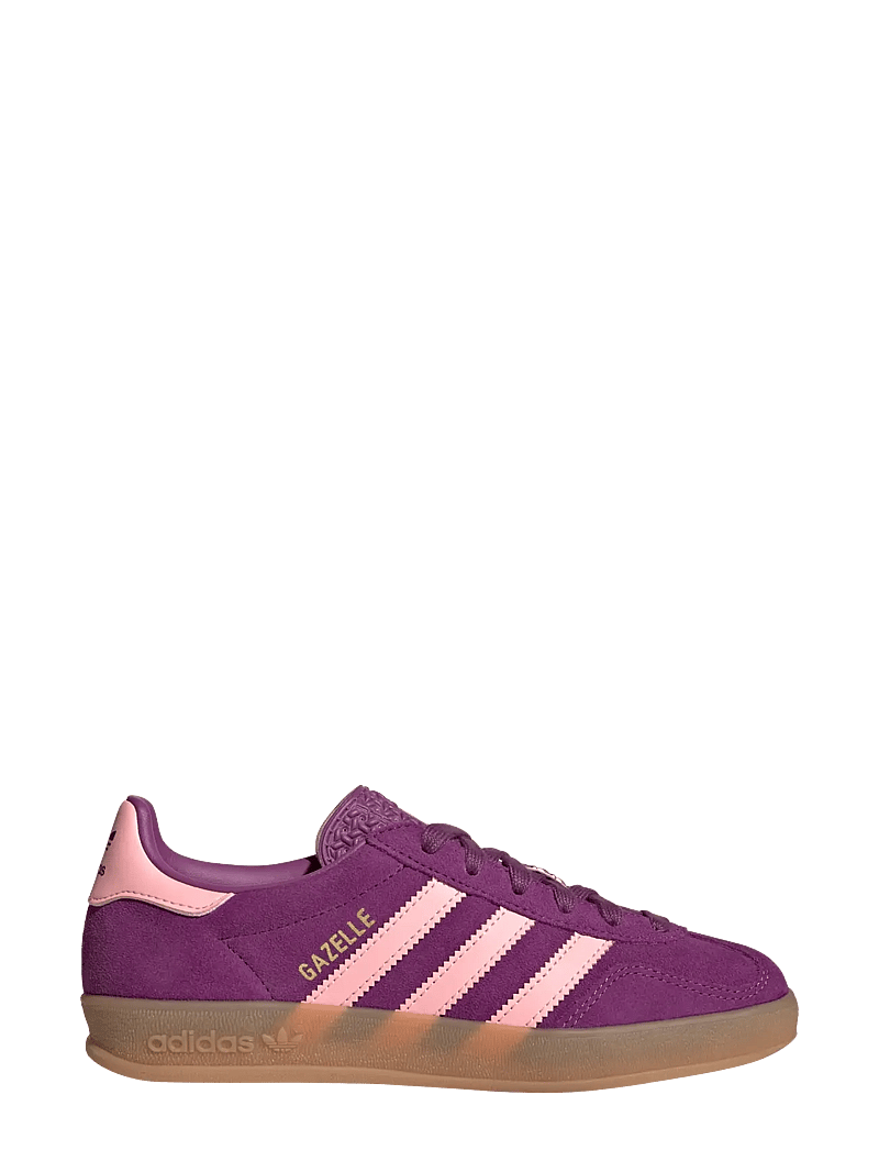 adidas Originals - GAZELLE INDOOR J - låga sneakers - ricmau/glopnk/ftwwht - 1