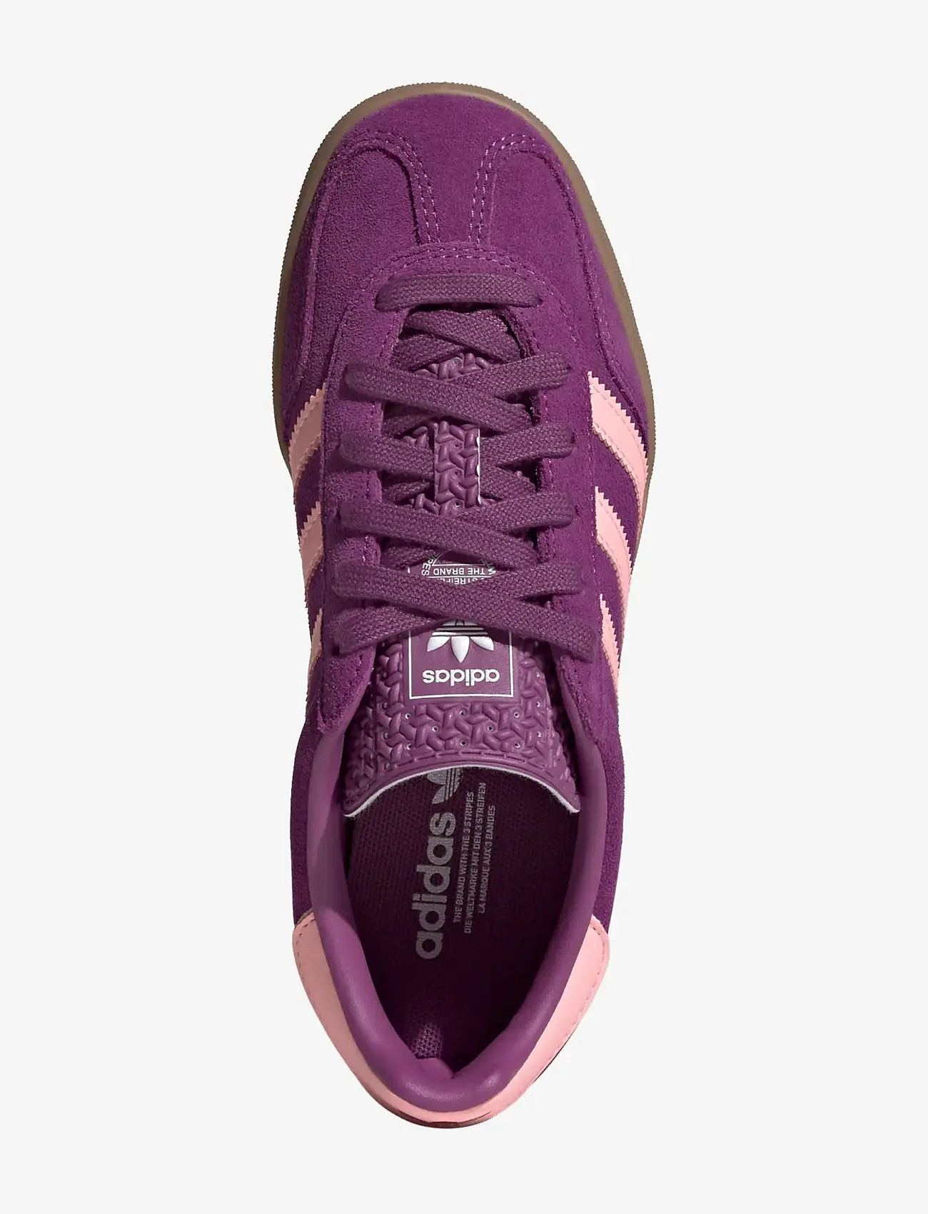 adidas Originals - GAZELLE INDOOR J - låga sneakers - ricmau/glopnk/ftwwht - 4