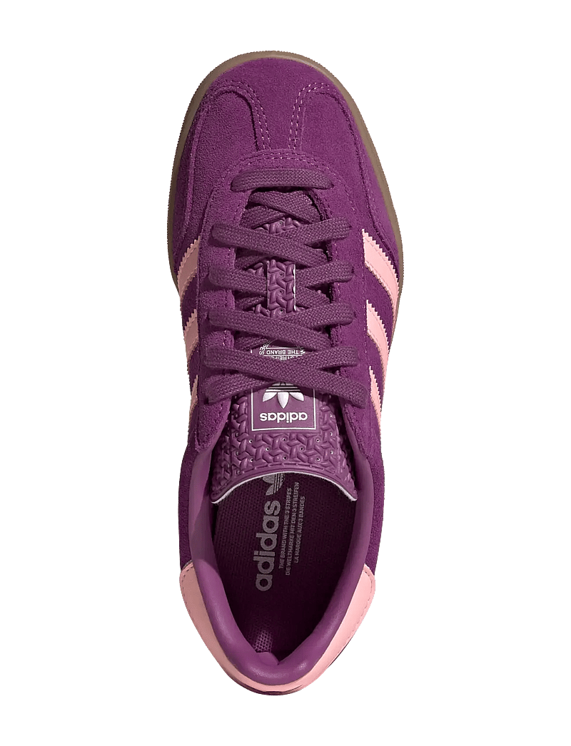 adidas Originals - GAZELLE INDOOR J - låga sneakers - ricmau/glopnk/ftwwht - 4