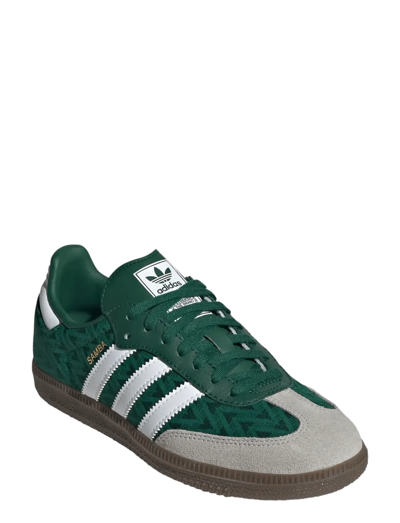 adidas Originals SAMBA OG J - Skor - CGREEN/FTWWHT/GUM5 / green