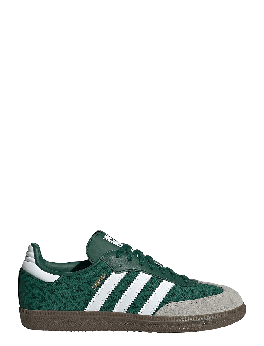 adidas Originals - SAMBA OG J - niedriger schnitt - cgreen/ftwwht/gum5 - 1