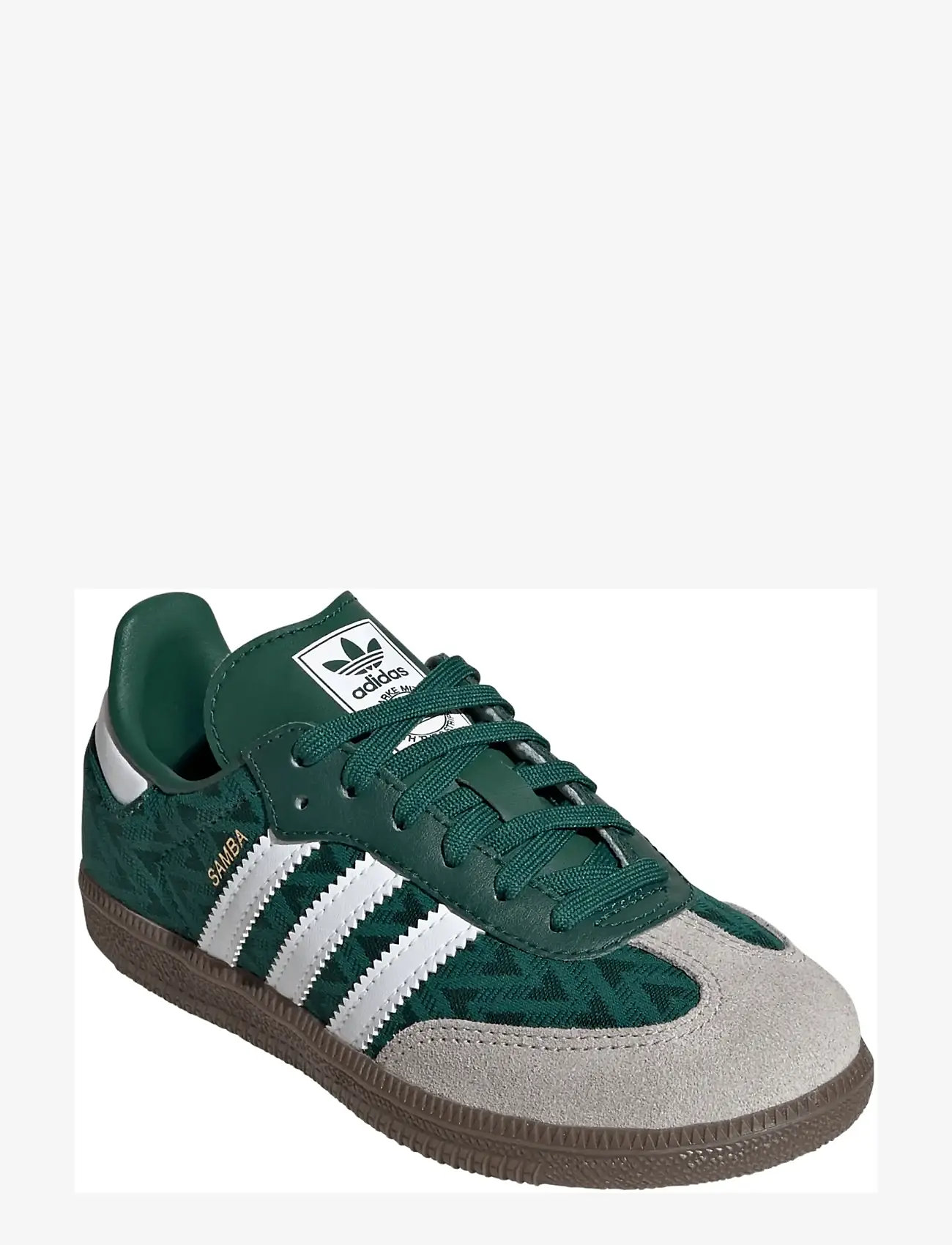 adidas Originals - SAMBA OG C - kõrge säärega tossud - cgreen/ftwwht/gum5 - 0