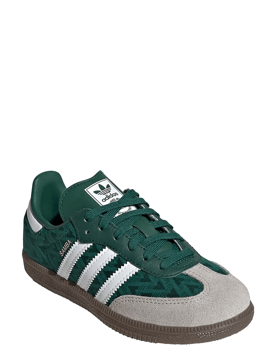 adidas Originals - SAMBA OG C - low-top sneakers - cgreen/ftwwht/gum5 - 0