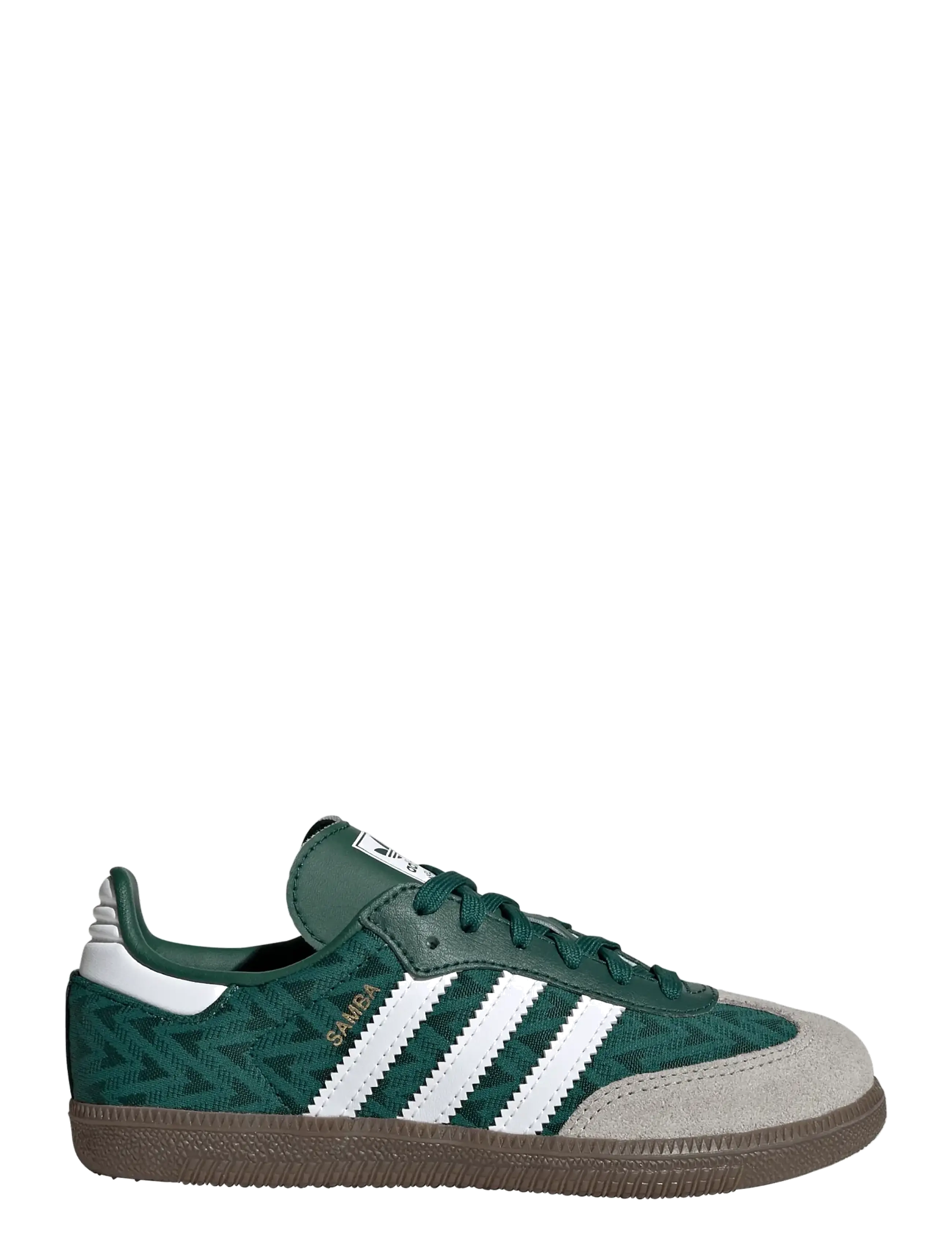 adidas Originals - SAMBA OG C - przed kostkę - cgreen/ftwwht/gum5 - 1
