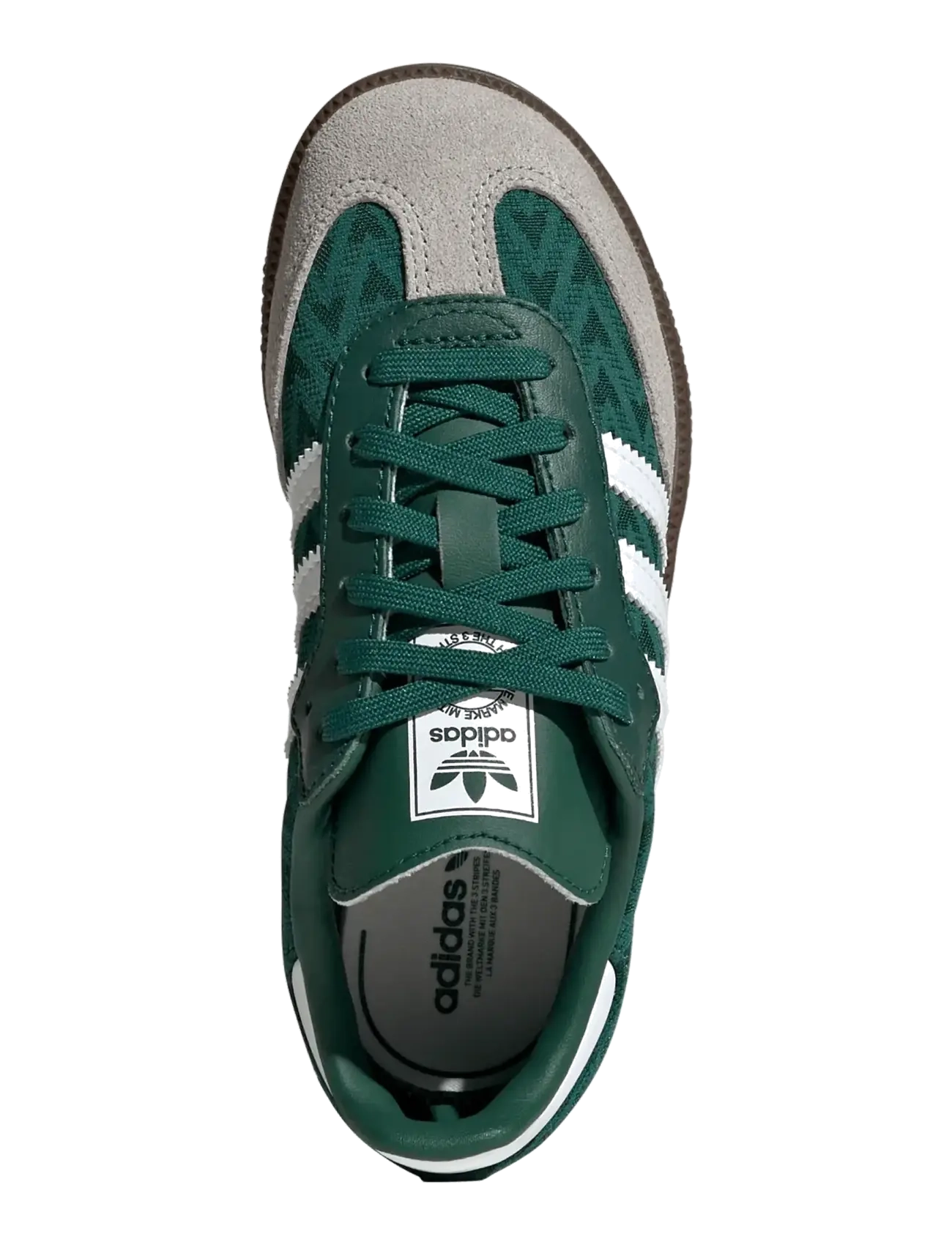 adidas Originals - SAMBA OG C - przed kostkę - cgreen/ftwwht/gum5 - 4