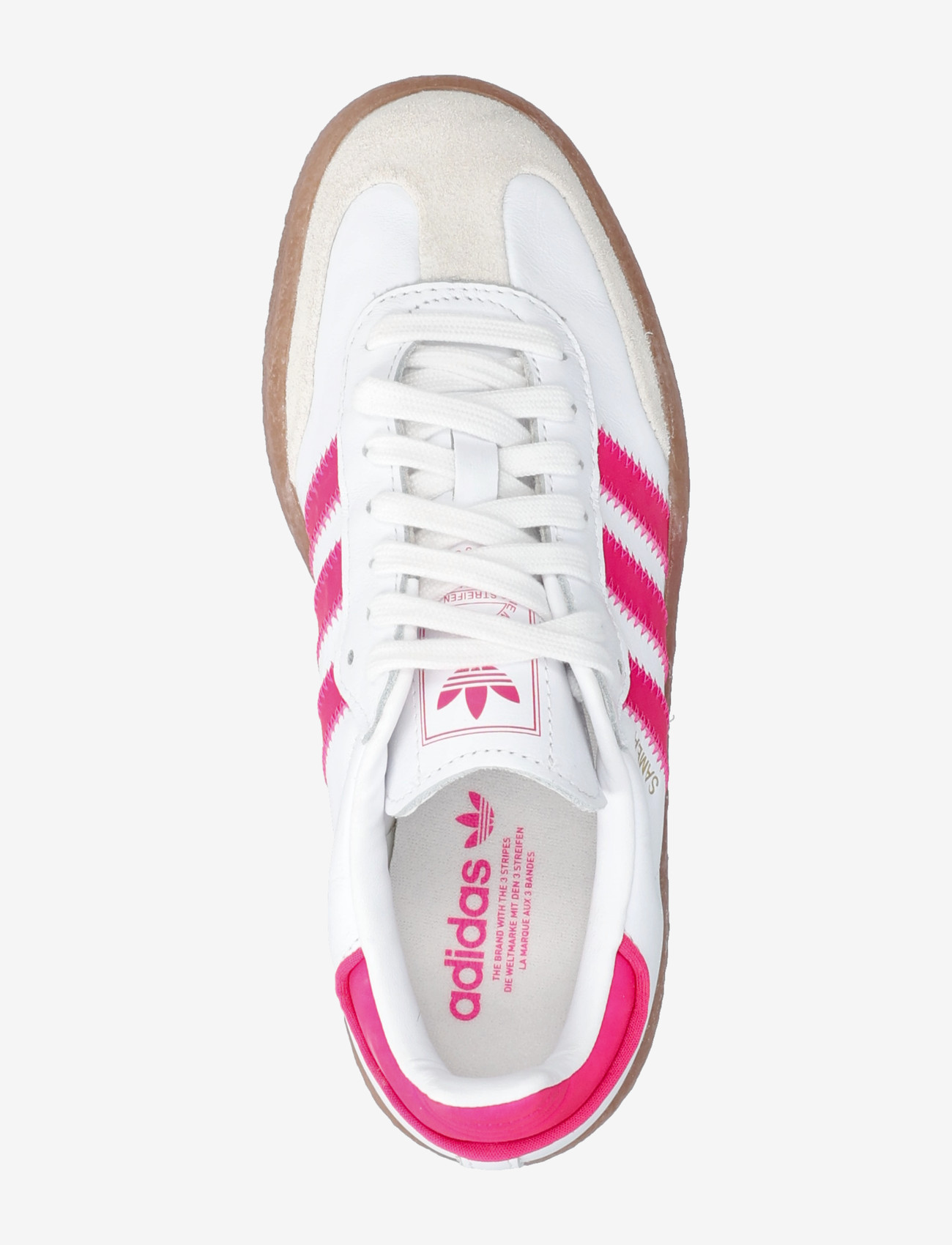 adidas Originals - SAMBAE J - lave sneakers - ftwwht/shopnk/goldmt - 3