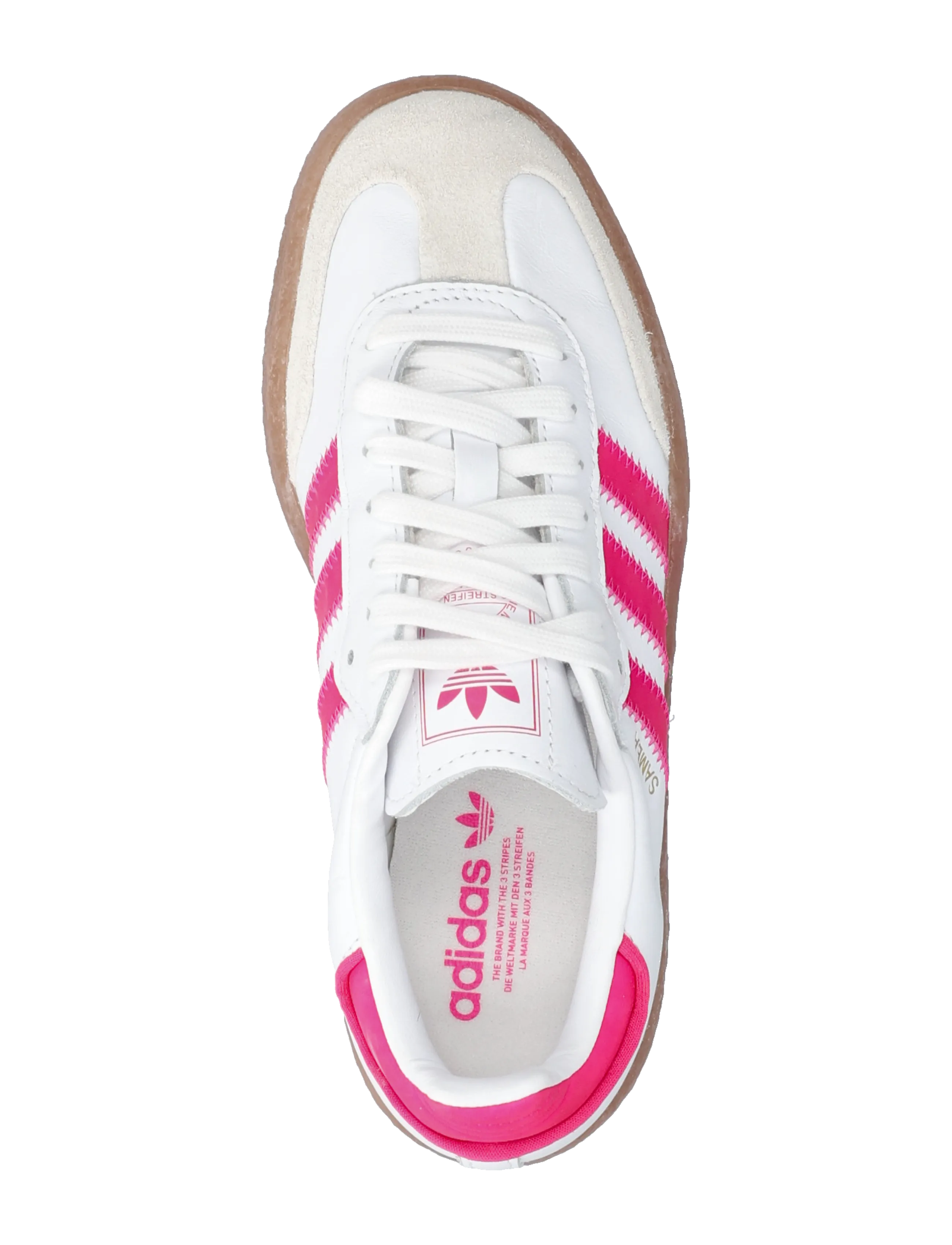 adidas Originals - SAMBAE J - lave sneakers - ftwwht/shopnk/goldmt - 3