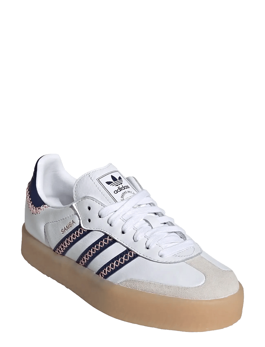 adidas Originals - SAMBAE J - lave sneakers - ftwwht/dkblue/glopnk - 0