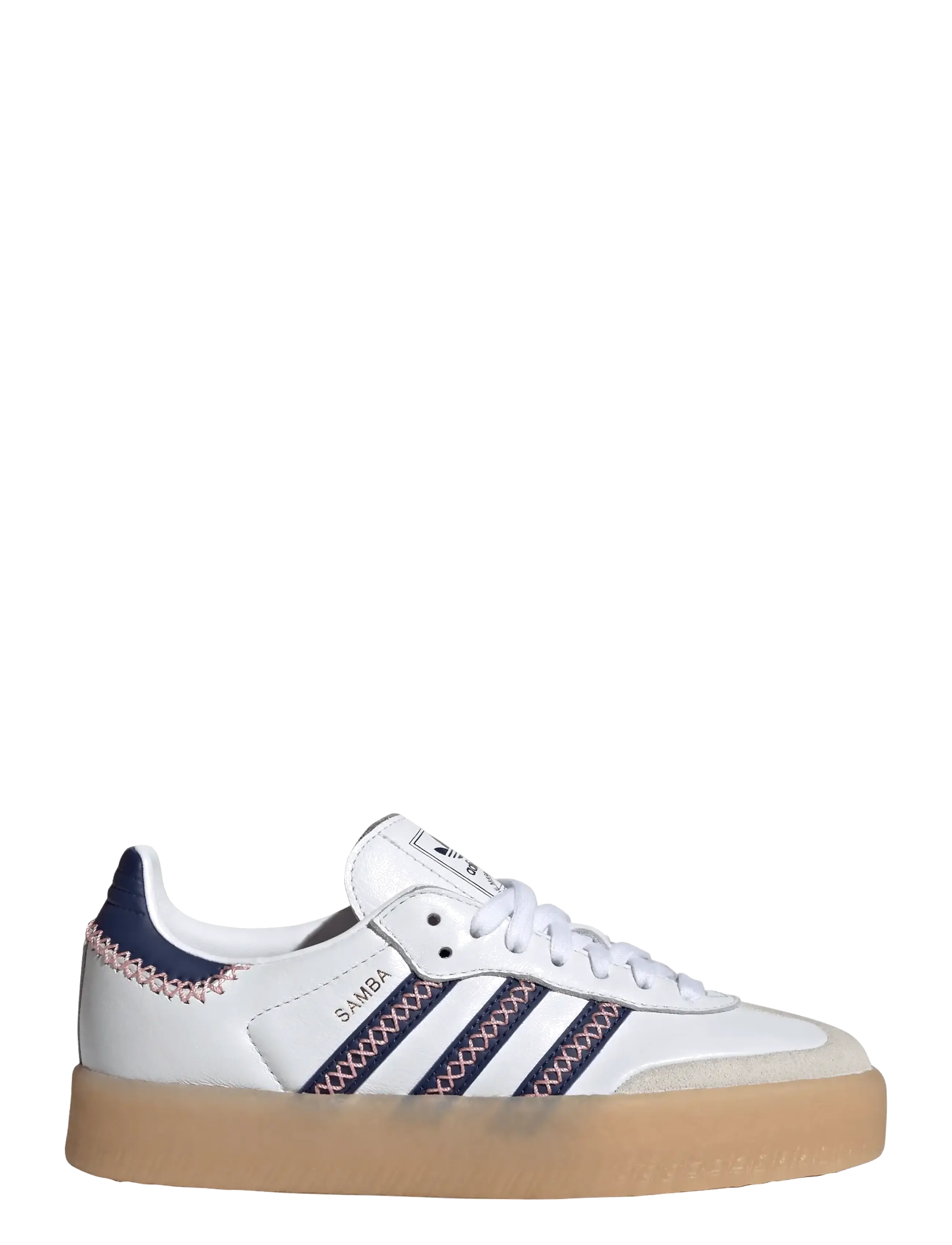 adidas Originals - SAMBAE J - kõrge säärega tossud - ftwwht/dkblue/glopnk - 1
