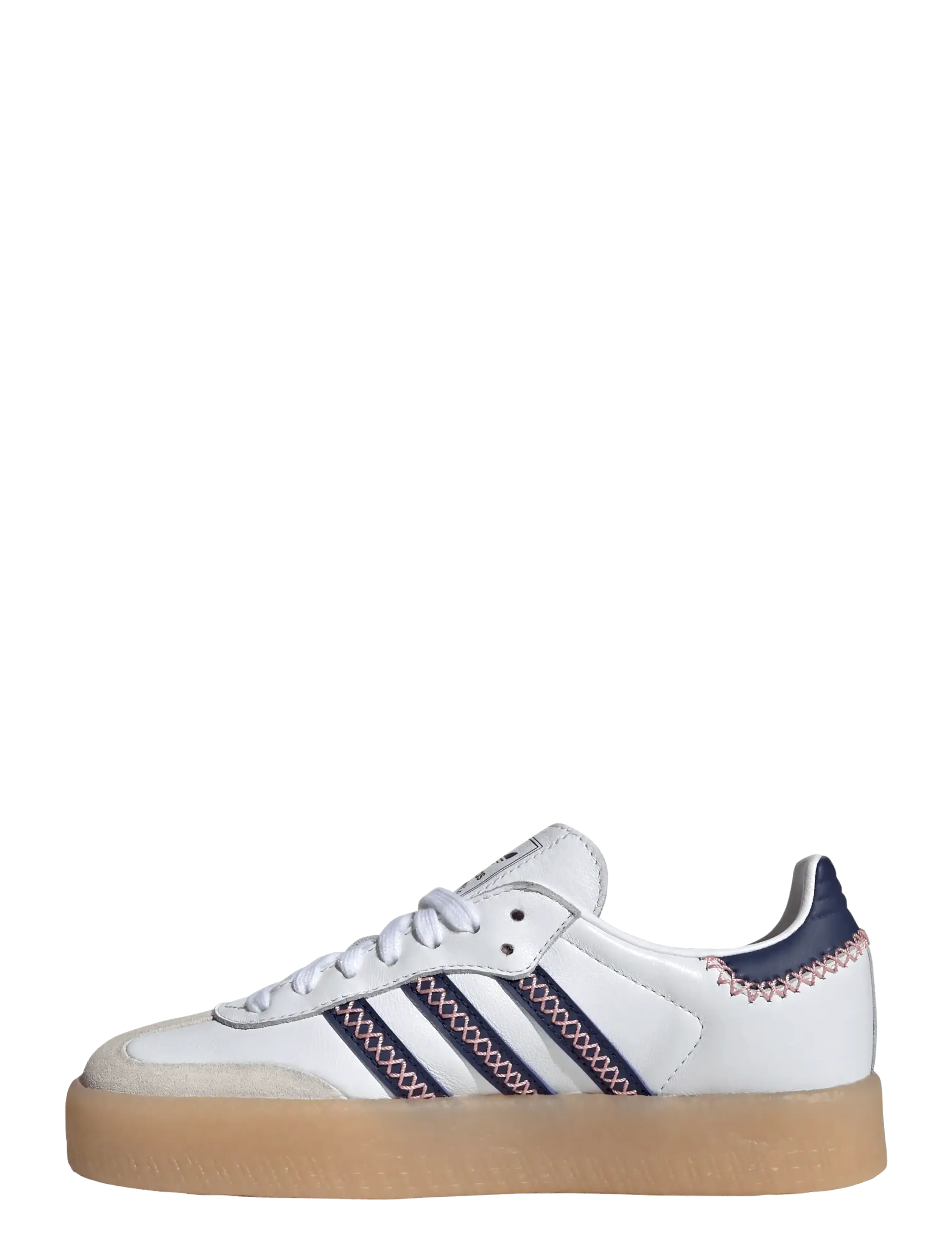 adidas Originals - SAMBAE J - kõrge säärega tossud - ftwwht/dkblue/glopnk - 2