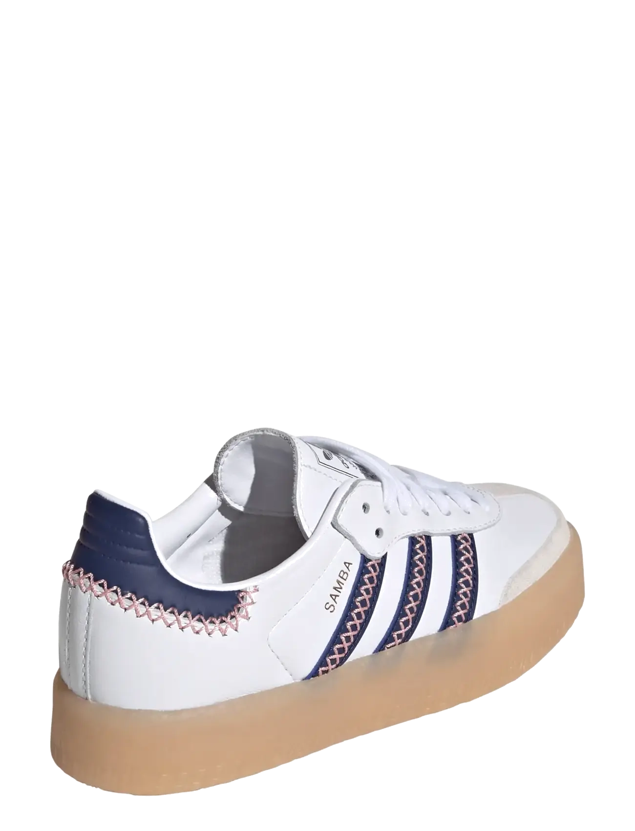 adidas Originals - SAMBAE J - kõrge säärega tossud - ftwwht/dkblue/glopnk - 3