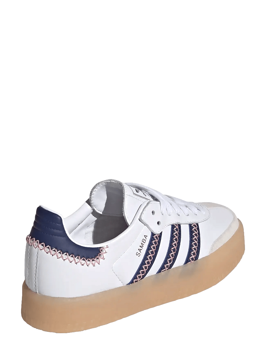 adidas Originals - SAMBAE J - lave sneakers - ftwwht/dkblue/glopnk - 3