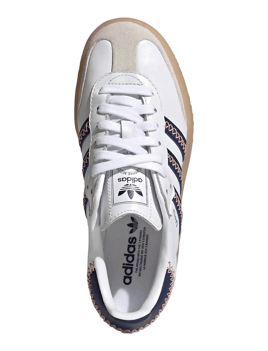 adidas Originals - SAMBAE J - lave sneakers - ftwwht/dkblue/glopnk - 4
