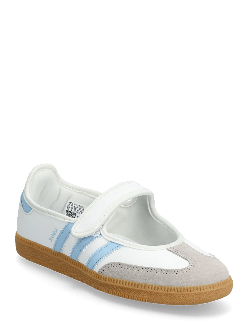 adidas Originals - SAMBA JANE J - niedriger schnitt - ftwwht/clesky/gum3 - 0