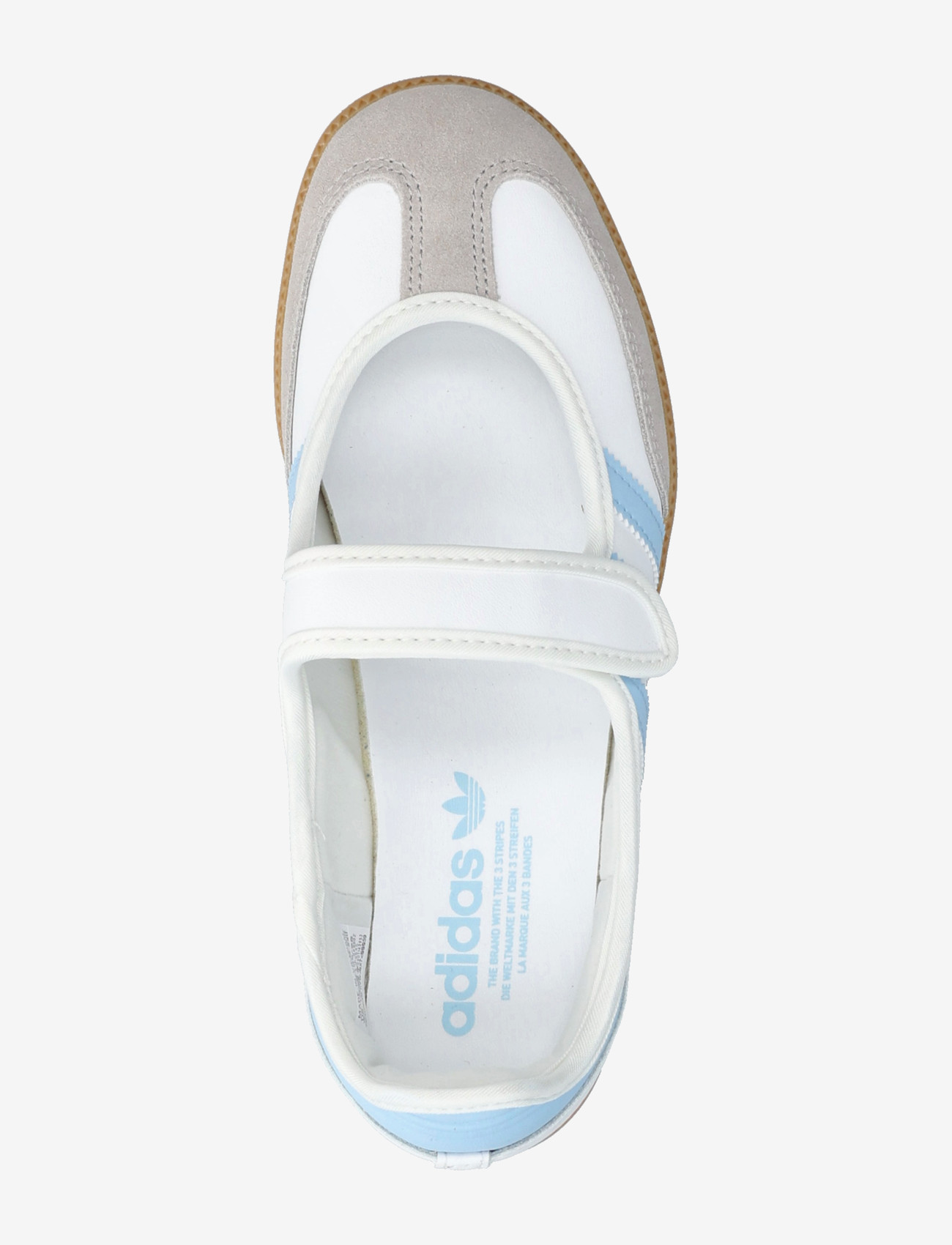 adidas Originals - SAMBA JANE J - niedriger schnitt - ftwwht/clesky/gum3 - 3