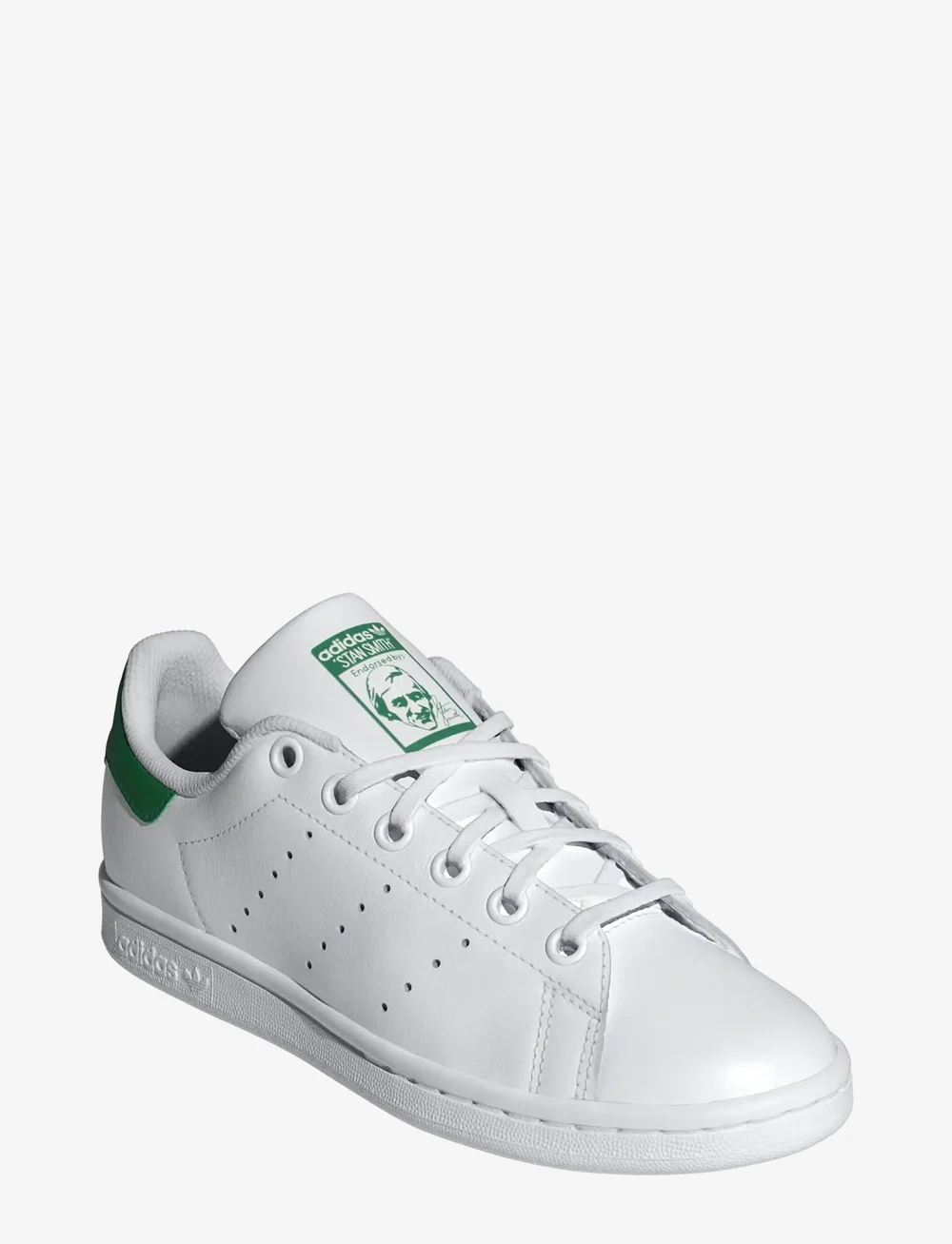 adidas Originals - STAN SMITH J - niedriger schnitt - ftwwht/ftwwht/green - 0