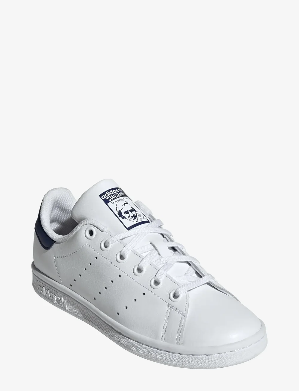 adidas Originals - STAN SMITH J - lave sneakers - ftwwht/ftwwht/dkblue - 0