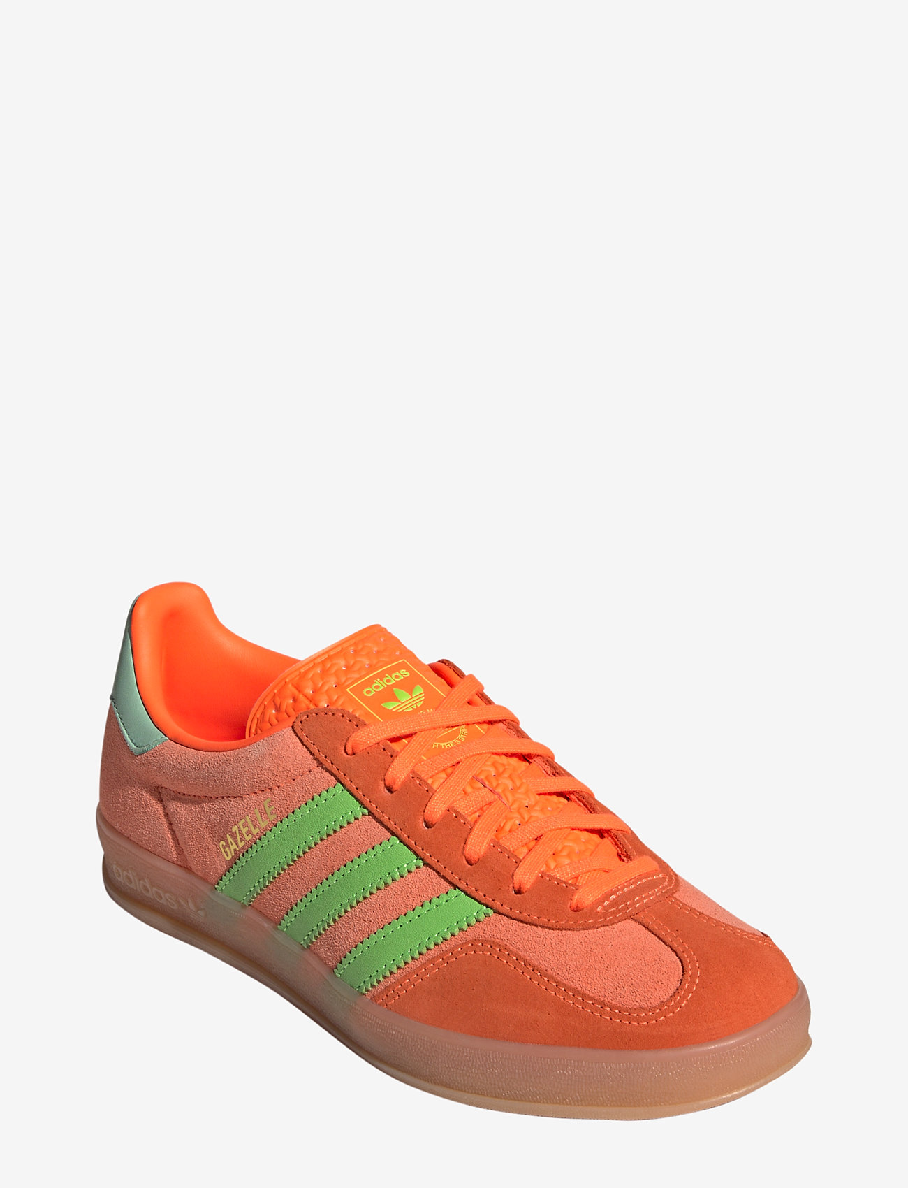 adidas Originals - GAZELLE INDOOR W - låga sneakers - clemin/sorang/sgreen - 0