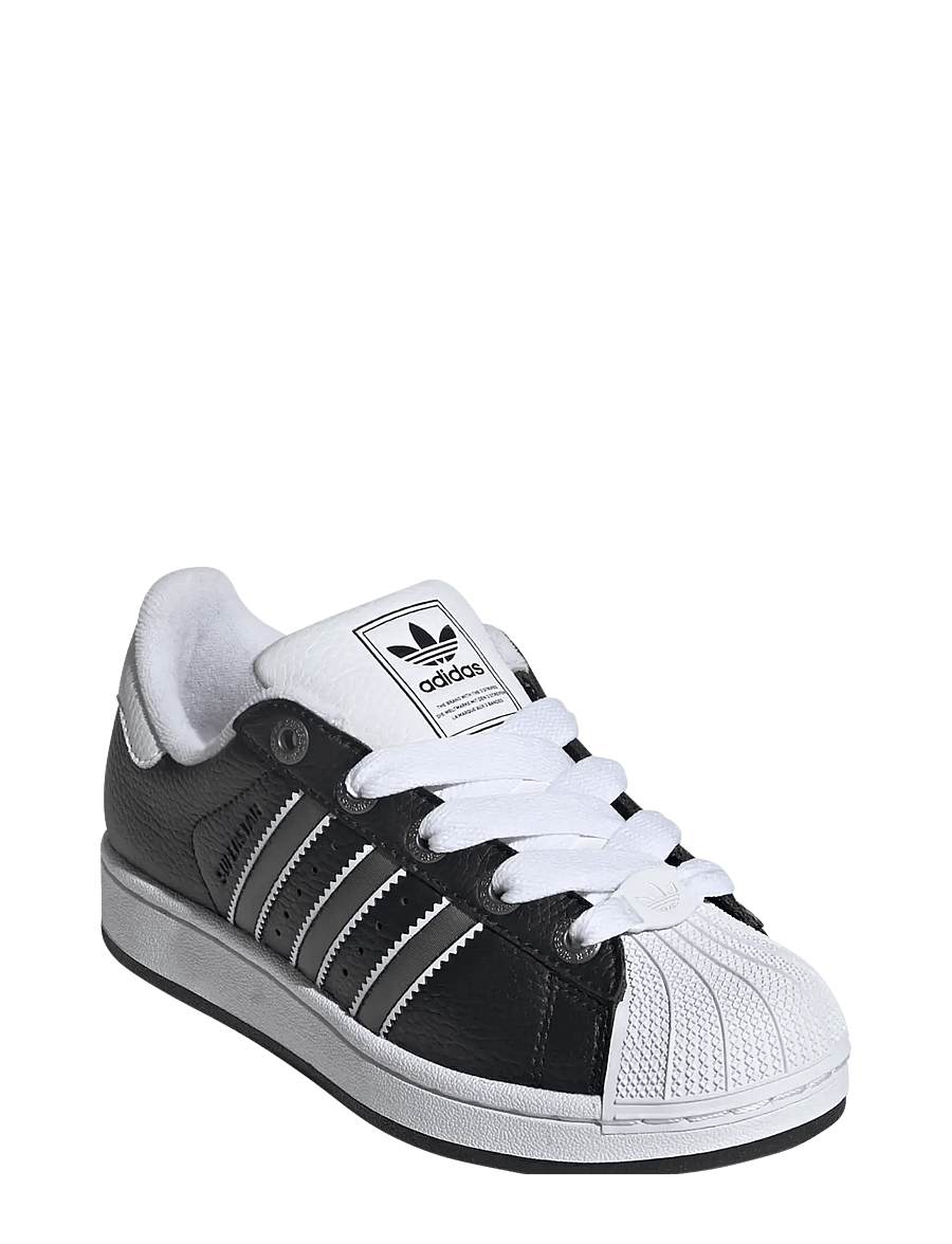 adidas Originals - SUPERSTAR II J - lágir strigaskór - cblack/msilve/ftwwht - 0
