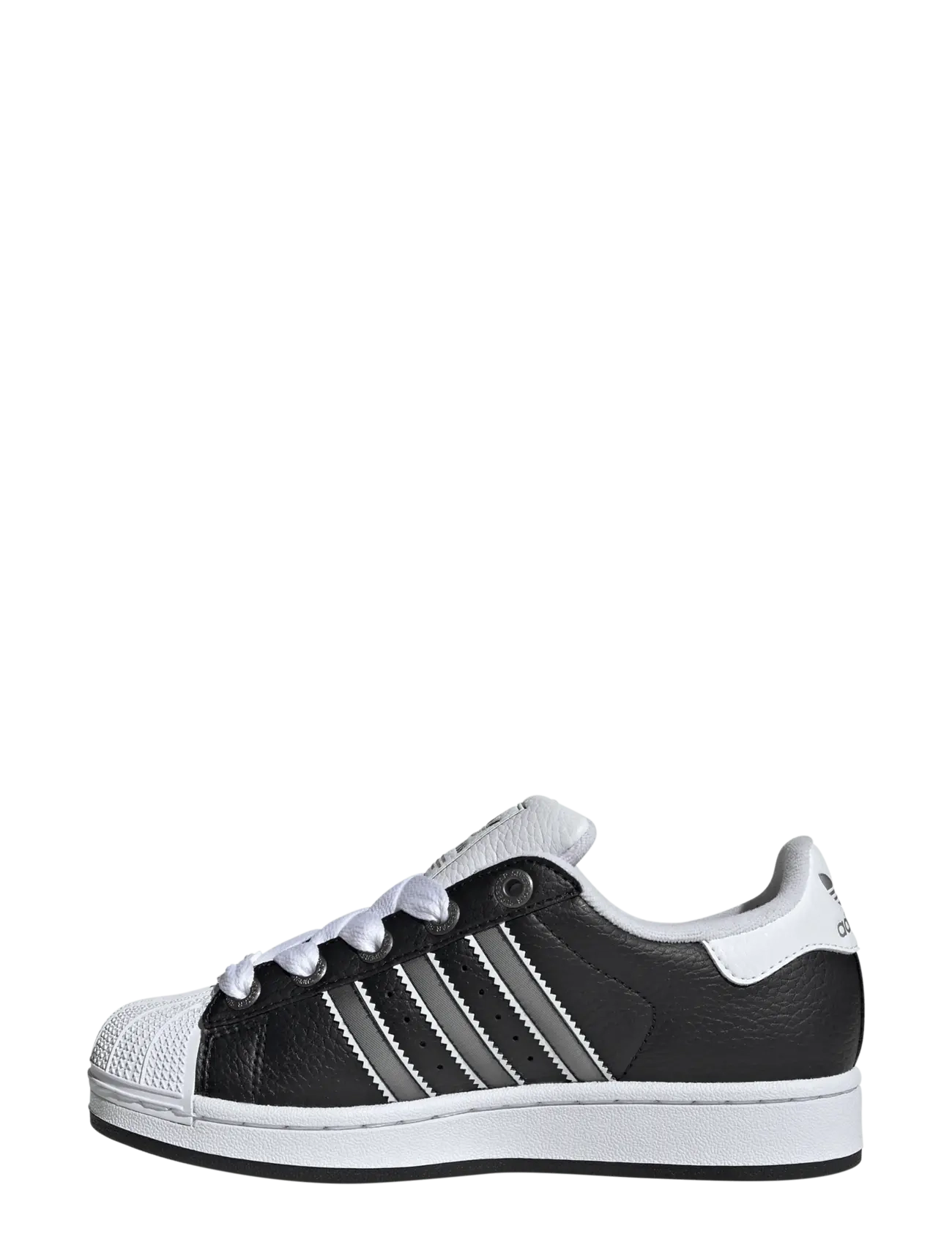 adidas Originals - SUPERSTAR II J - lágir strigaskór - cblack/msilve/ftwwht - 2