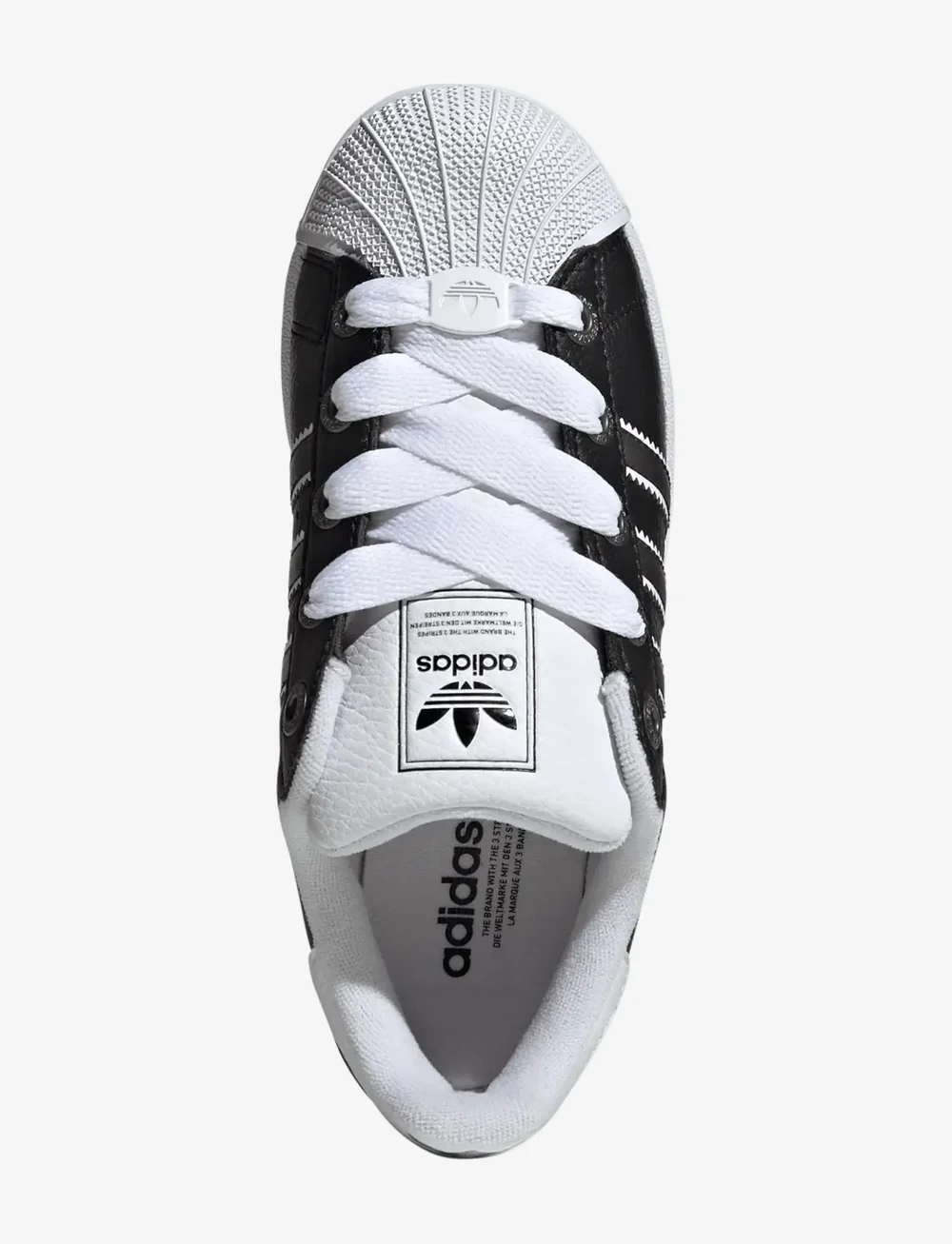 adidas Originals - SUPERSTAR II J - låga sneakers - cblack/msilve/ftwwht - 4