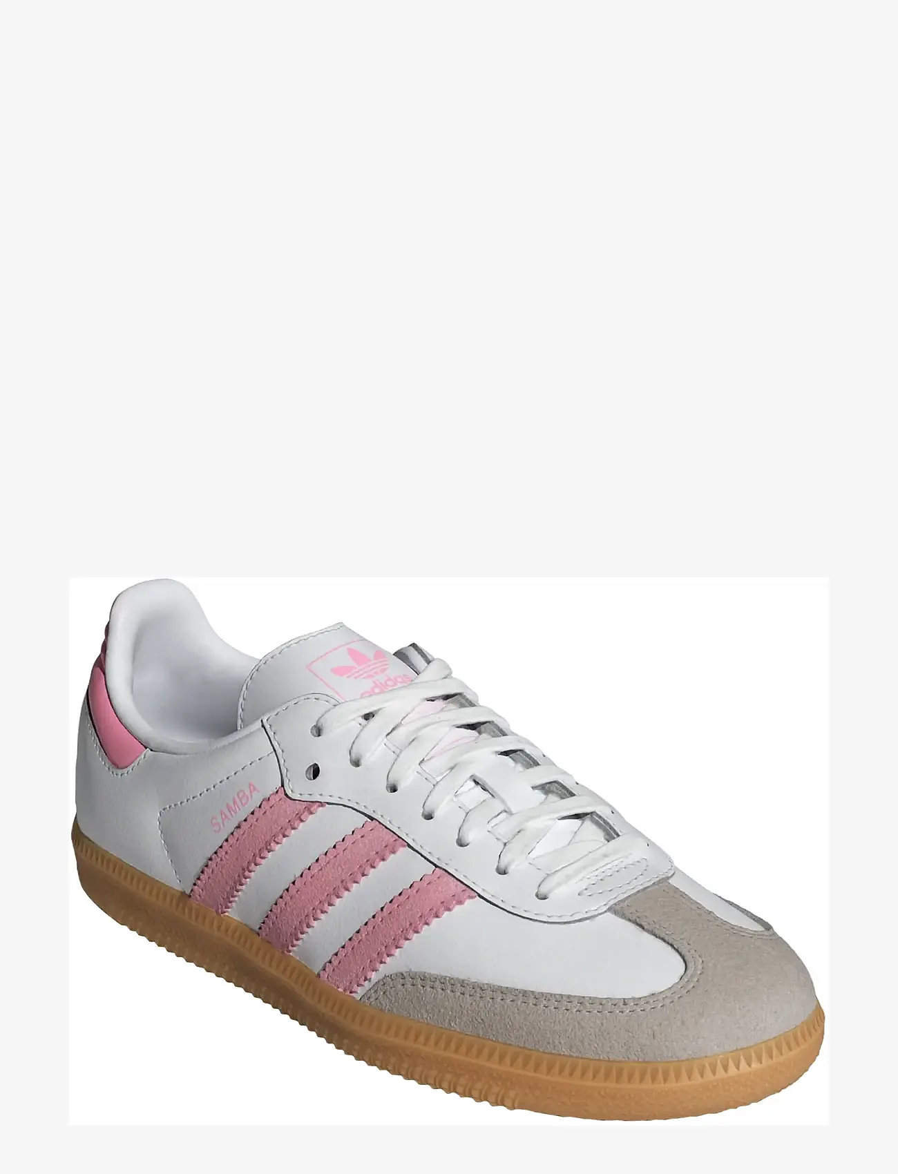 adidas Originals - SAMBA OG J - lave sneakers - ftwwht/ltpink/gum3 - 0