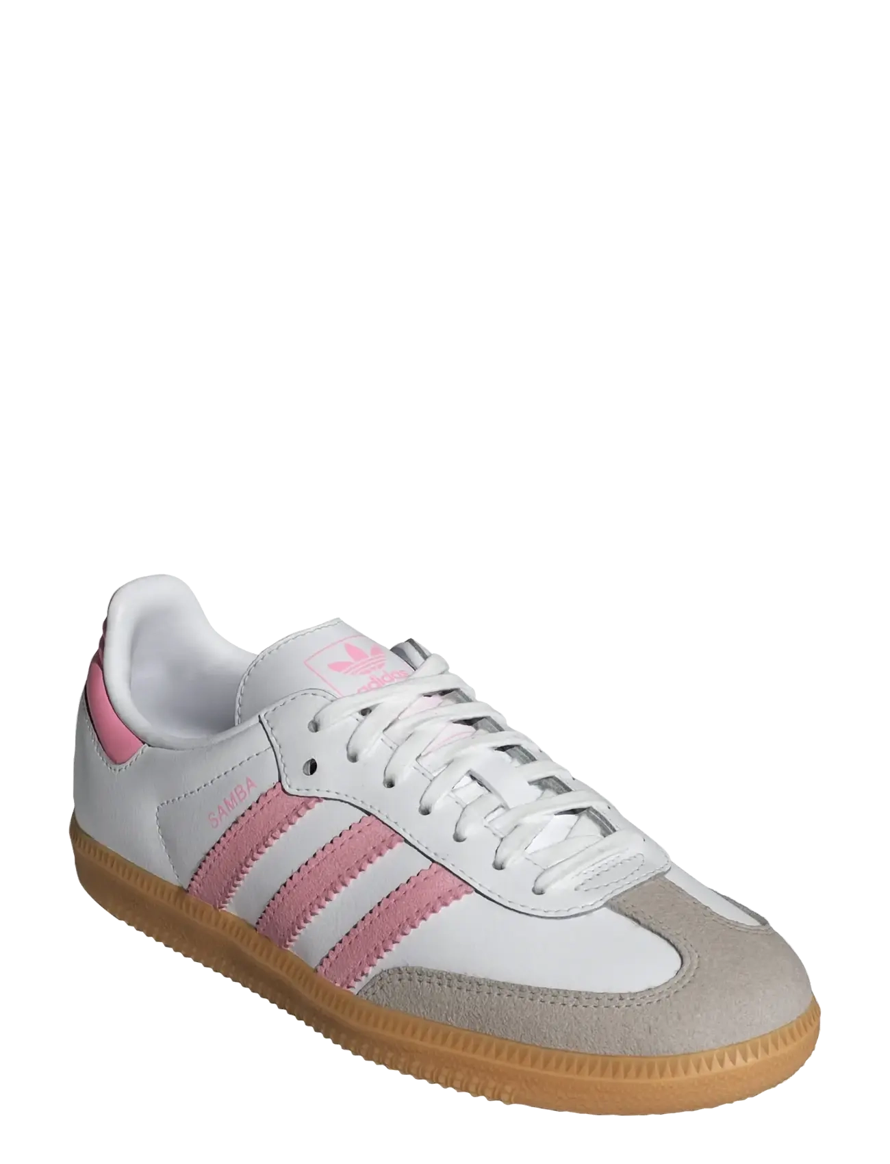adidas Originals SAMBA OG J - Skor - FTWWHT/LTPINK/GUM3 / white