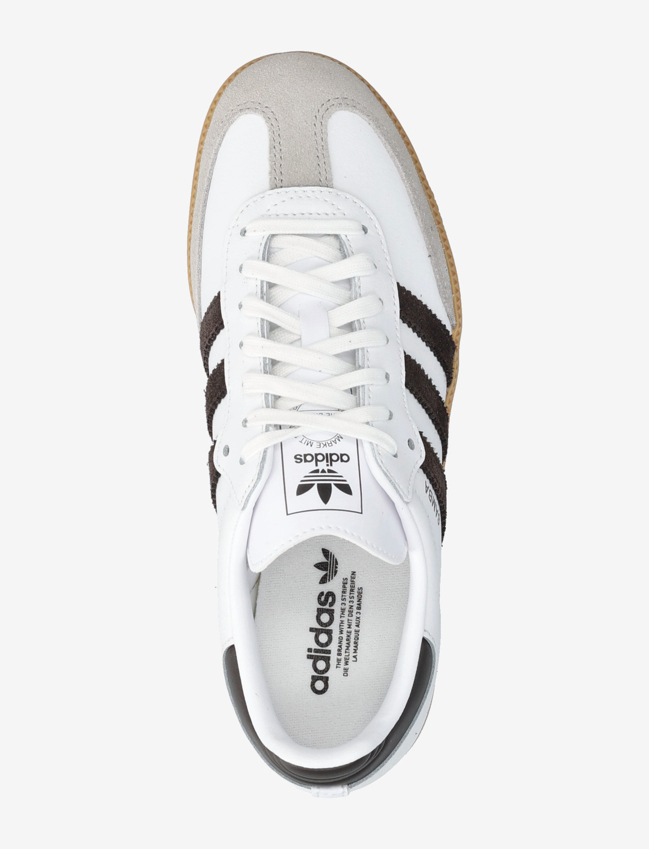 adidas Originals - SAMBA OG J - lave sneakers - ftwwht/auco/gum3 - 3