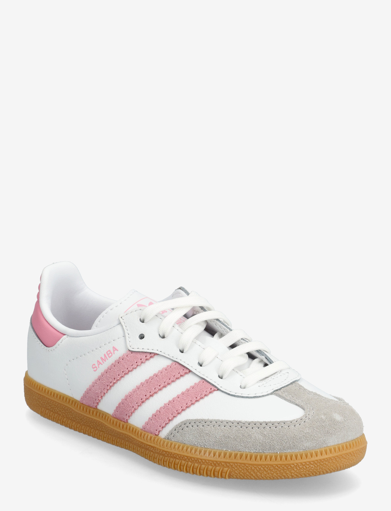 adidas Originals - SAMBA OG C - low-top sneakers - ftwwht/ltpink/gum3 - 0