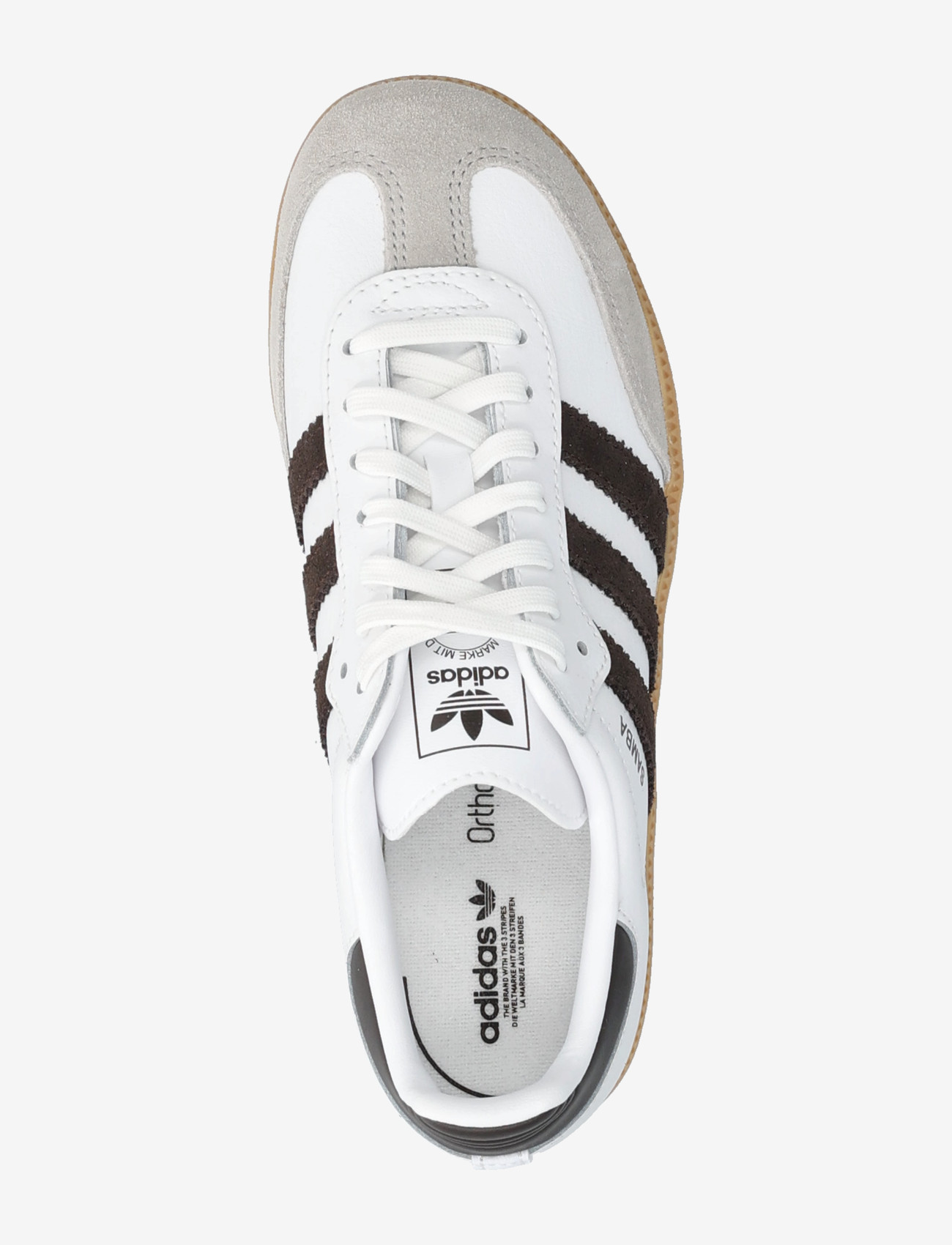 adidas Originals - SAMBA OG C - låga sneakers - ftwwht/auco/gum3 - 3